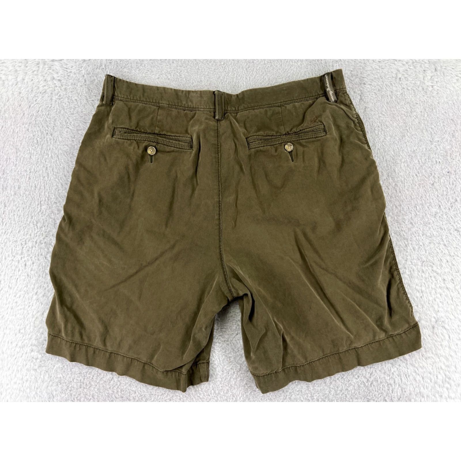 Tommy Bahama Tommy Bahama Shorts Men 38 Green Cotton Blend Beach Resort Casual Cargo Pocket Inseam 9 in Regular Size US 38 / EU 54 - 2 Thumbnail
