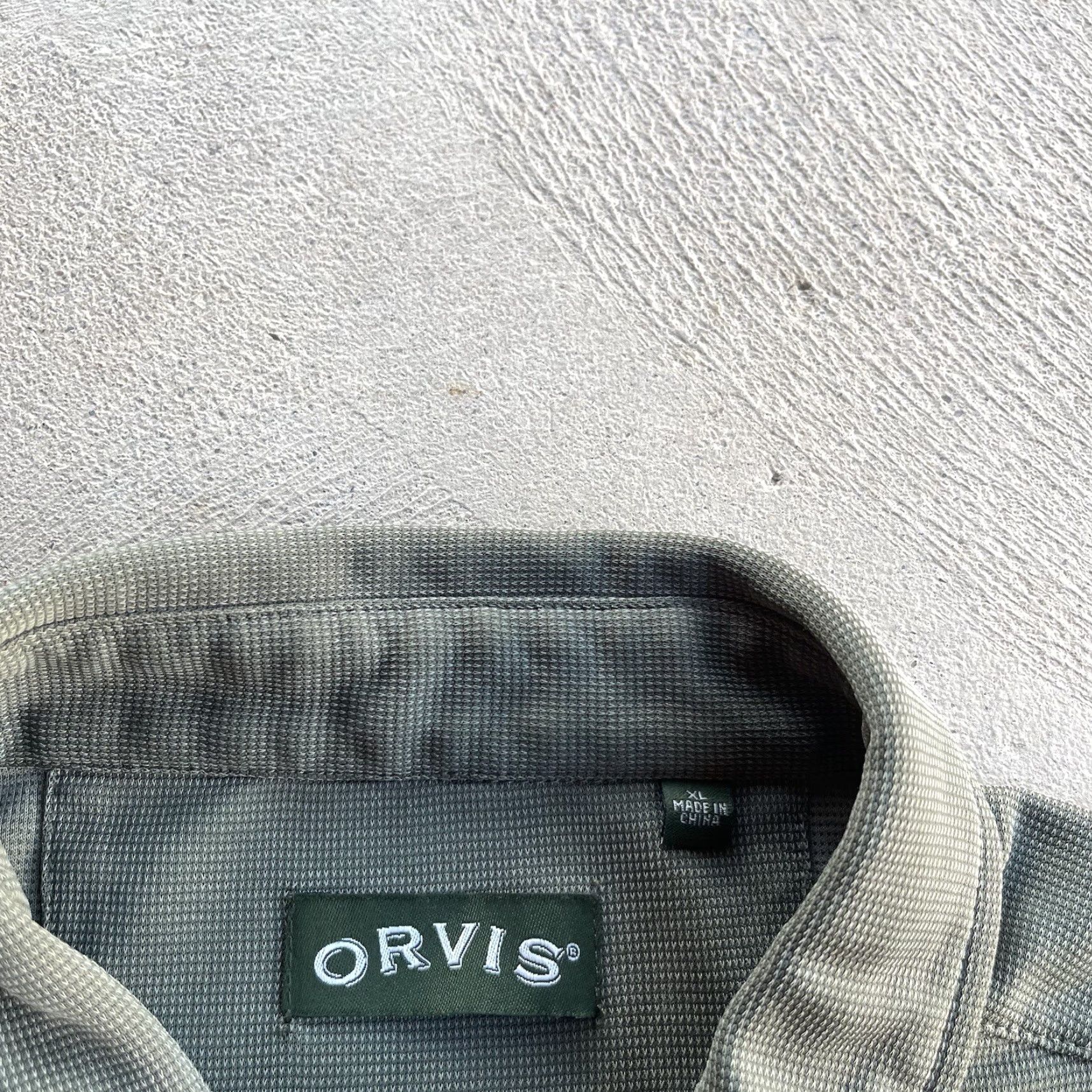 Orvis Orvis Shirt Men XL Button-Up Short Sleeve Green Havana Tencil Blend Stretch Hike Size US XL / EU 56 / 4 - 5 Thumbnail