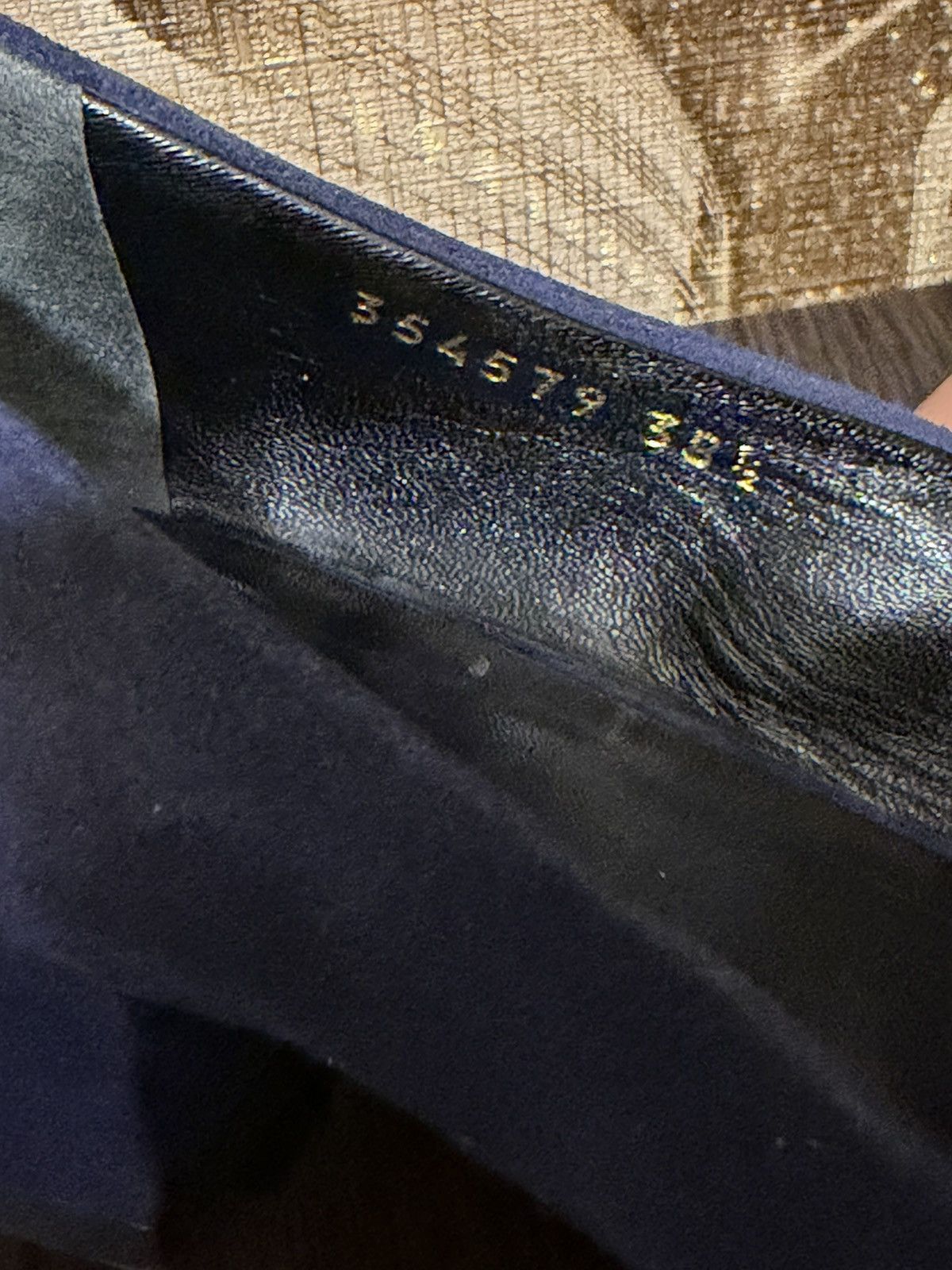 Gucci Gucci Blue Suede Alma Classic Smoking Slippers Size 38 1/2 Size US 6 / IT 36 - 7 Thumbnail