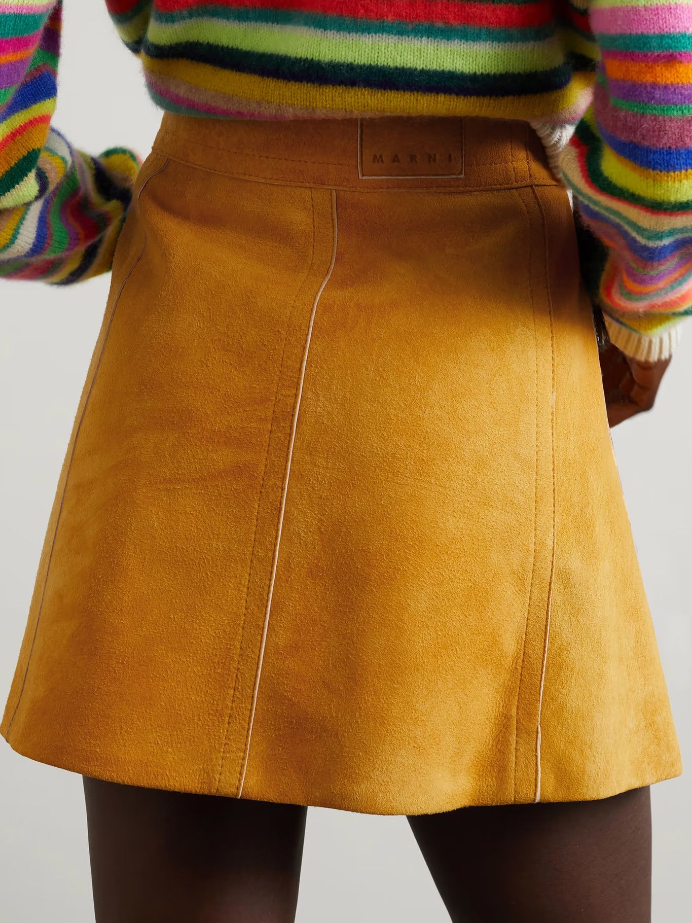 Marni o1y1125 Mini Skirt in Marigold Size 26" / US 2 / IT 38 - 3 Thumbnail