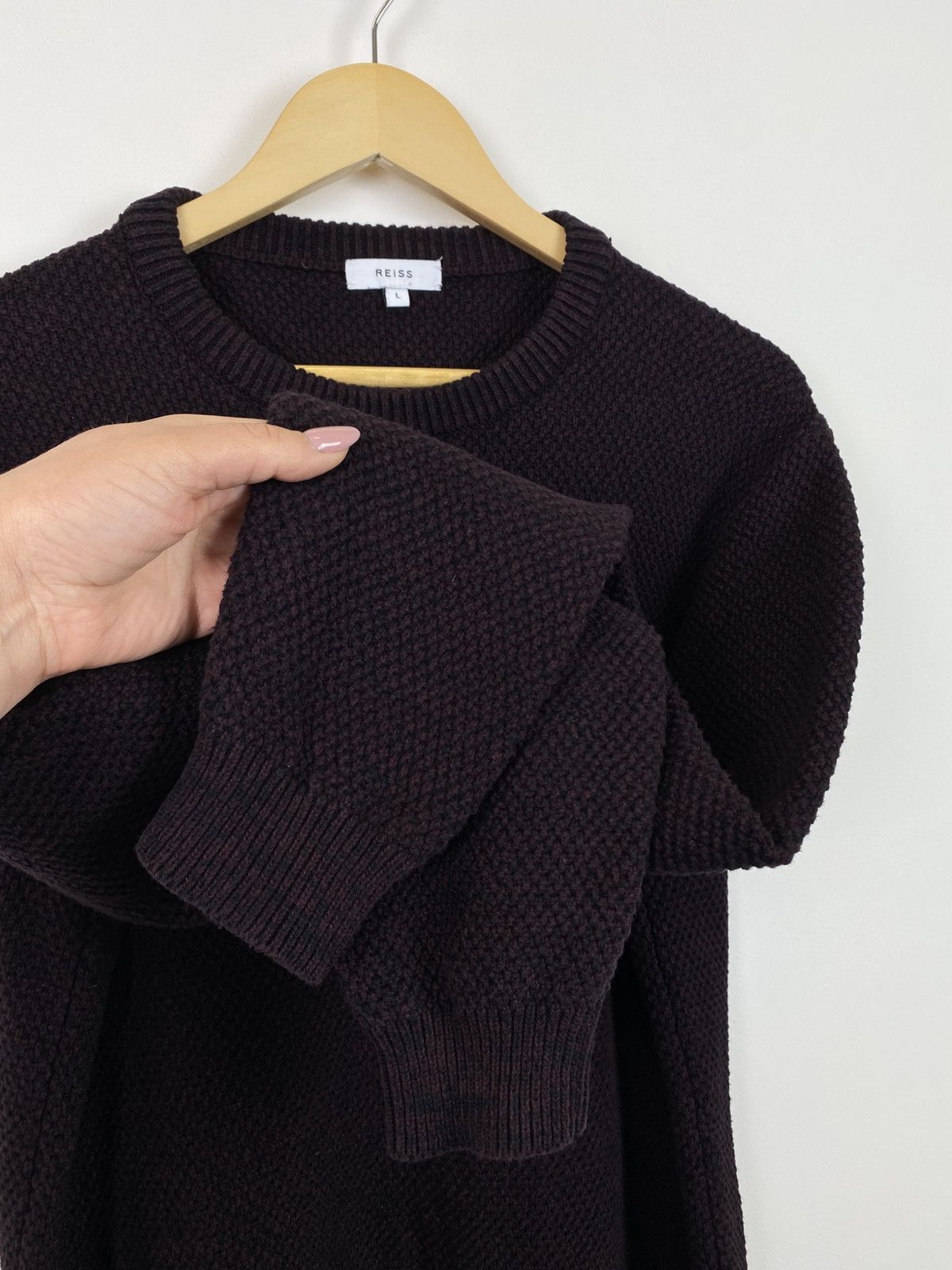 Reiss Reiss Knit Sweater Jumper Pullover Men’s Size L Red Black Size US L / EU 52-54 / 3 - 4 Thumbnail