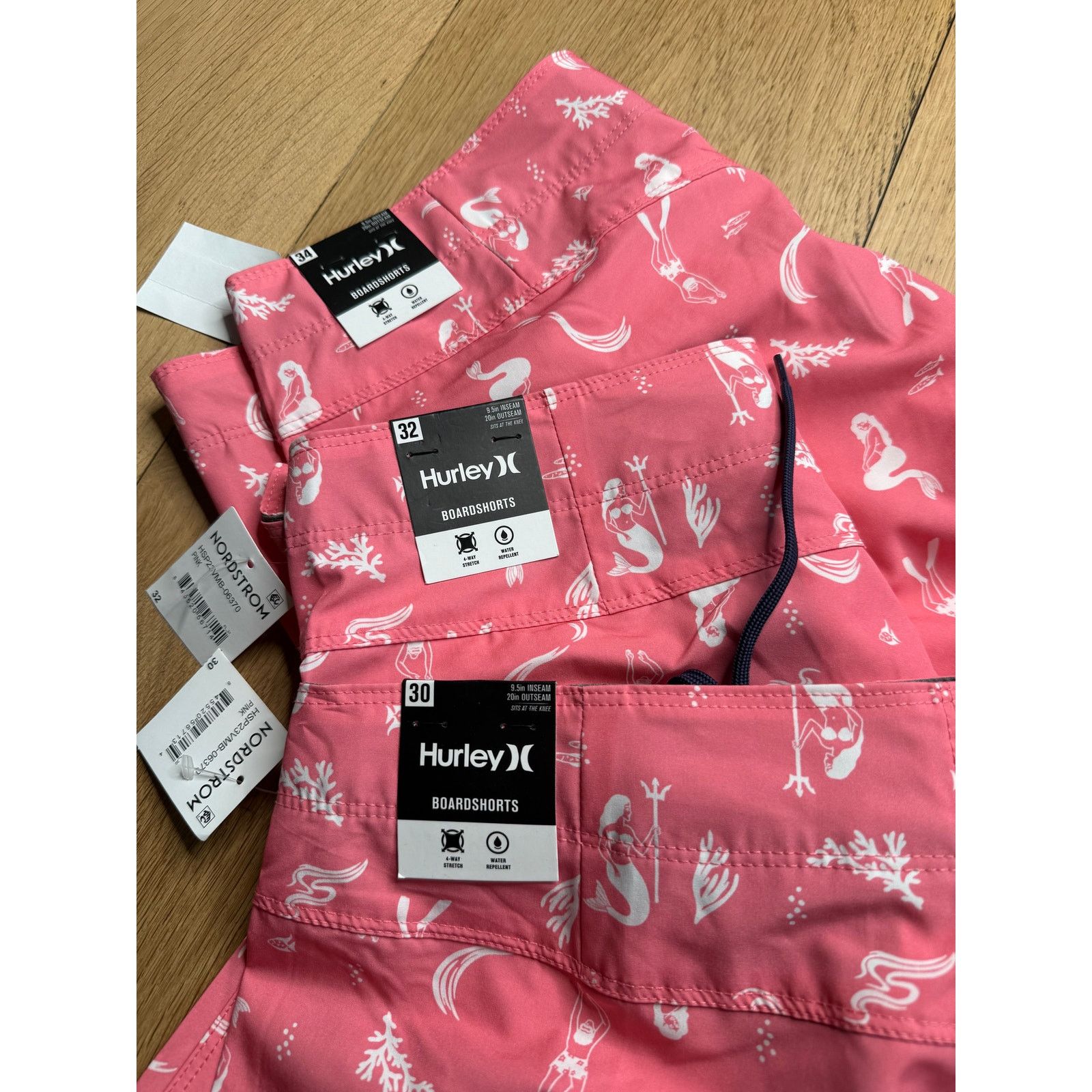 Hurley NWT Hurley Men's Deep Sea 20" Pink Swim Board Shorts Size US 30 / EU 46 - 6 Thumbnail