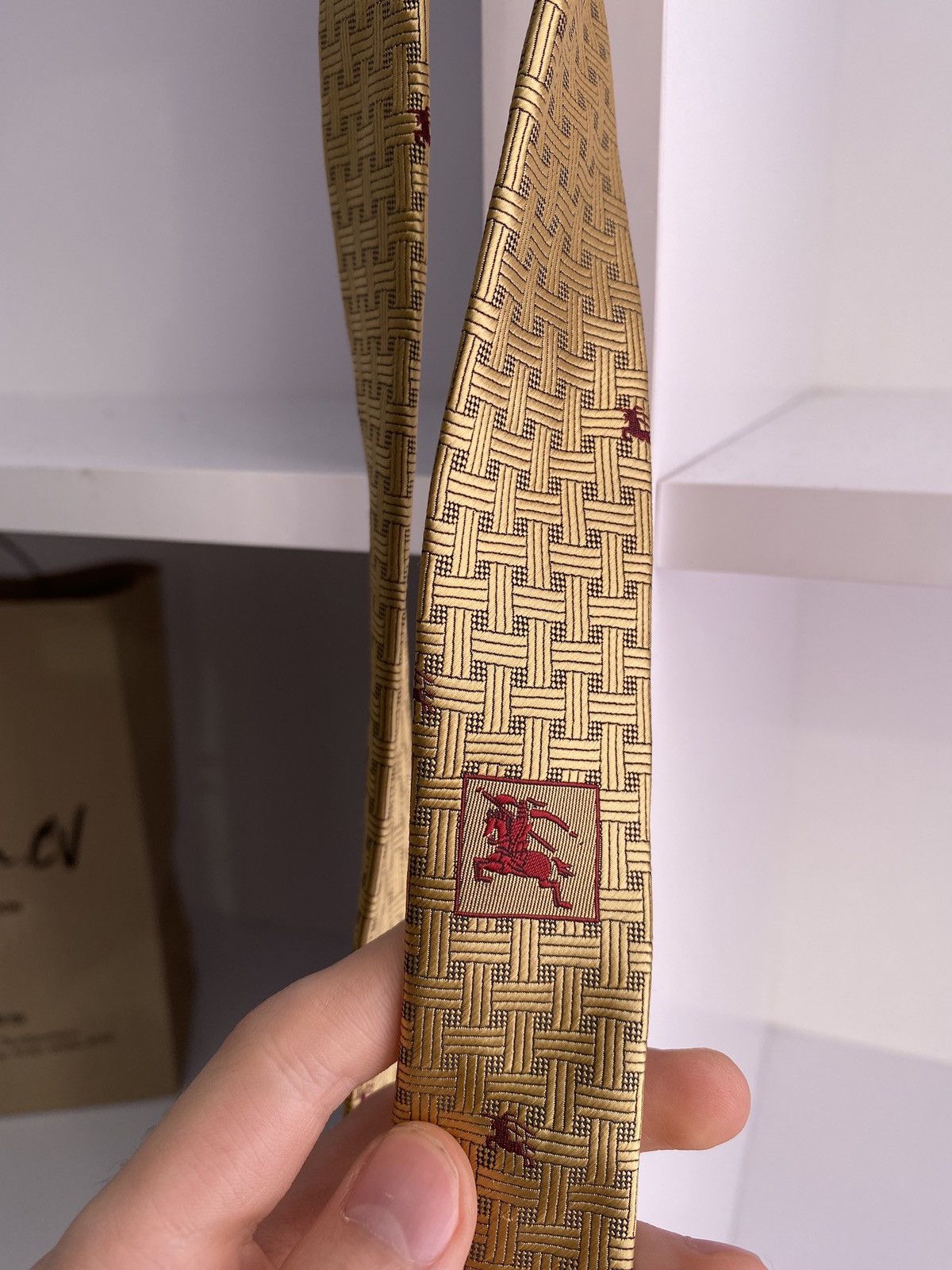 Burberry × Vintage Vintage Burberry Tie Size ONE SIZE - 5 Thumbnail