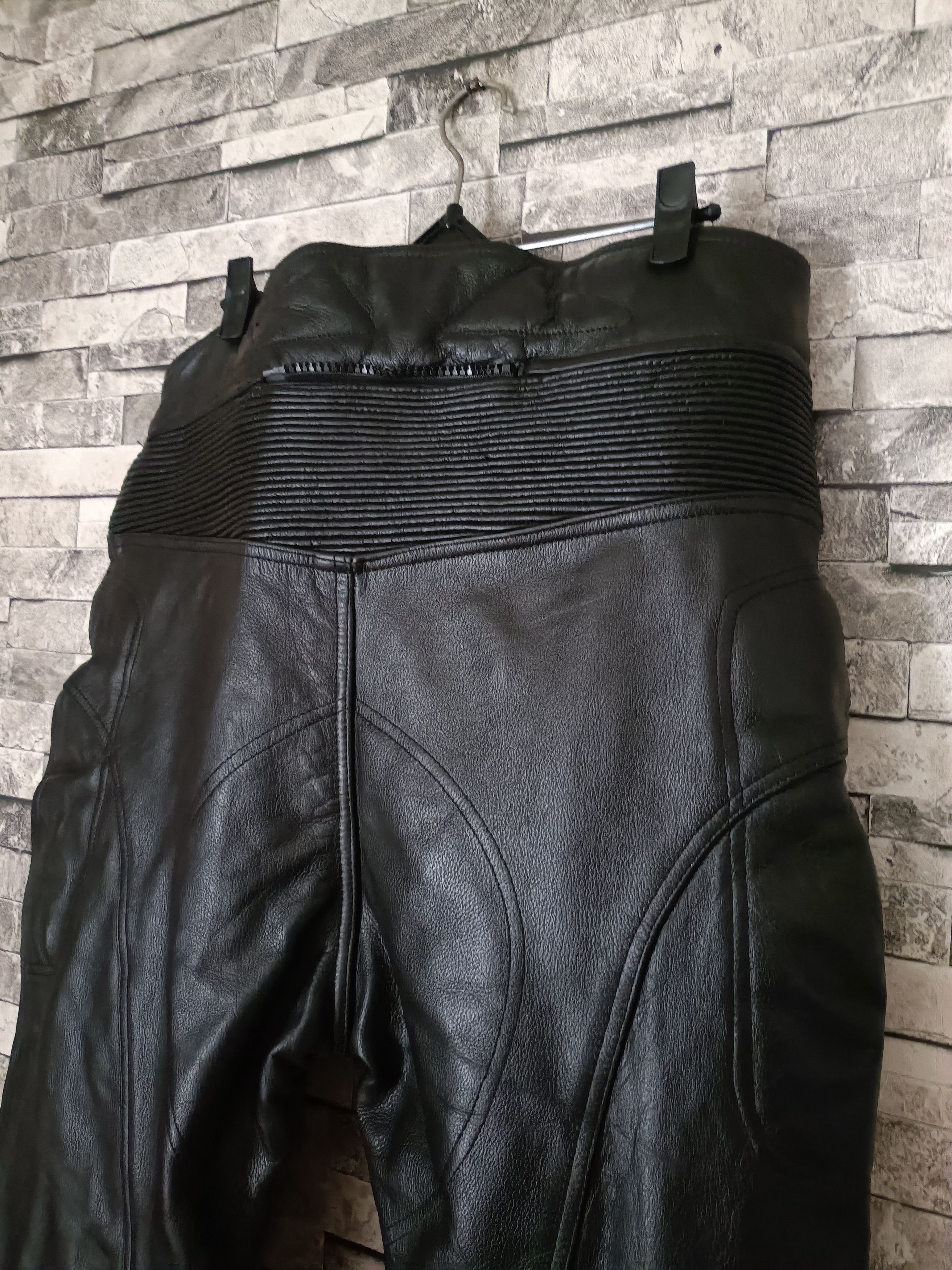 Leather Frank Thomas full grain leather touring biker pants Size US 34 / EU 50 - 6 Thumbnail