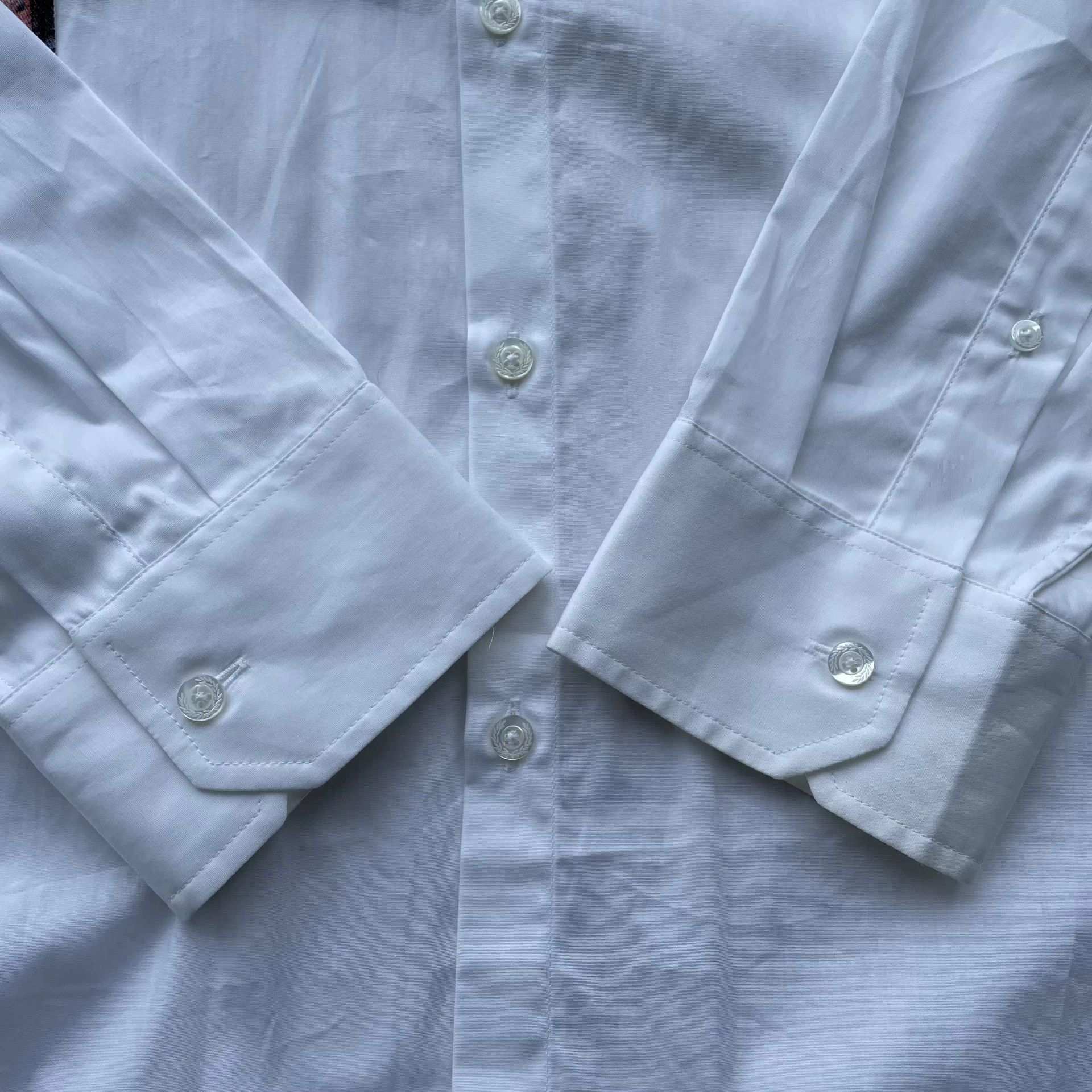 Raf Simons Raf Simons White Lapel Shirt Jacket L Unworn Size US L / EU 52-54 / 3 - 4 Thumbnail