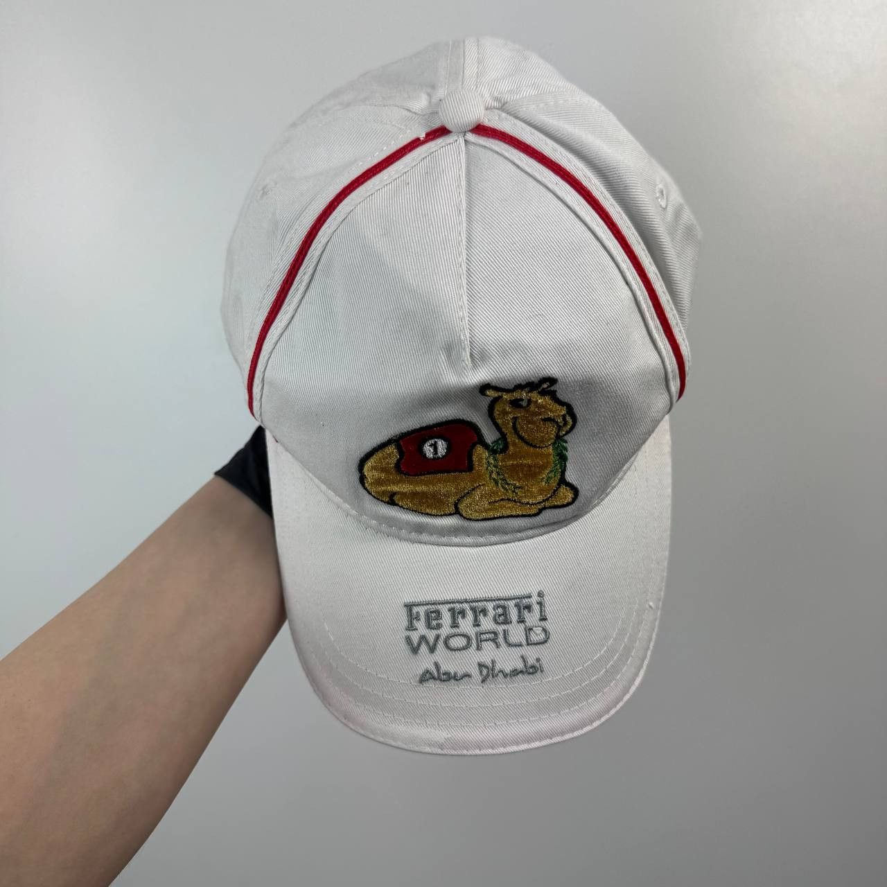 Ferrari Ferrari World Abu Dhabi Official Camel Cap White Hat Size ONE SIZE - 2 Thumbnail
