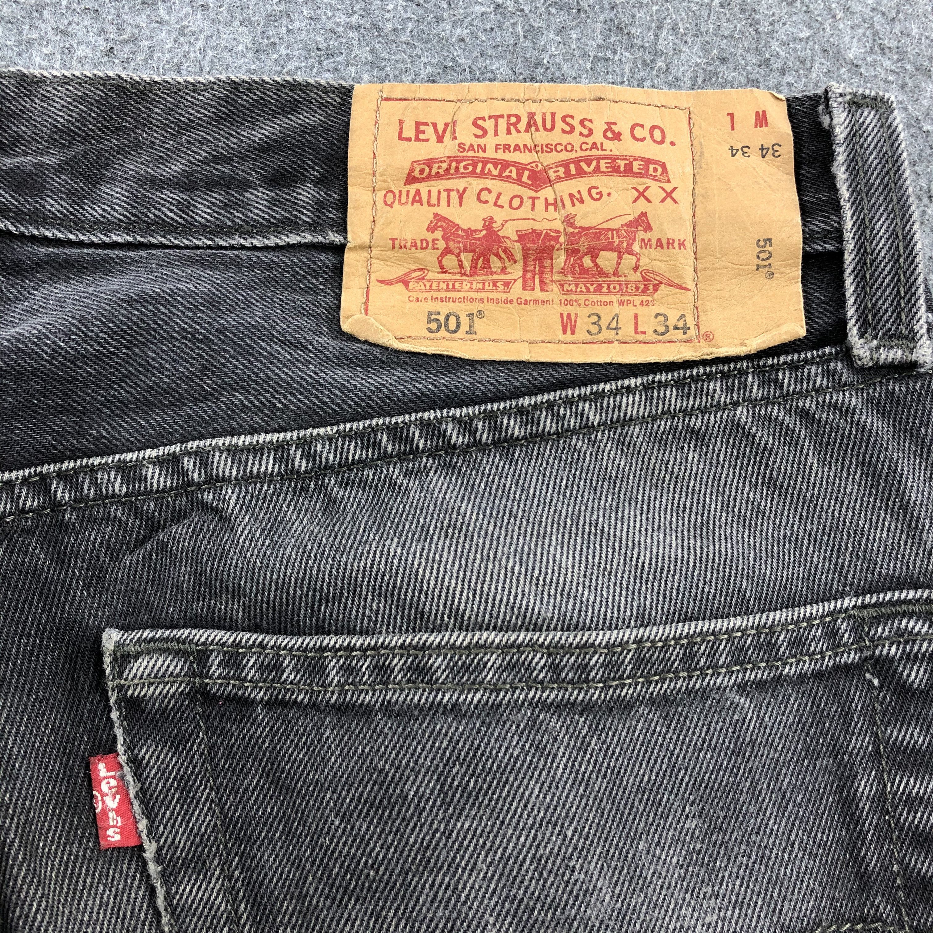 Levi's Vintage Distress Levis 501 Jeans-JM1615 Size US 35 - 6 Thumbnail