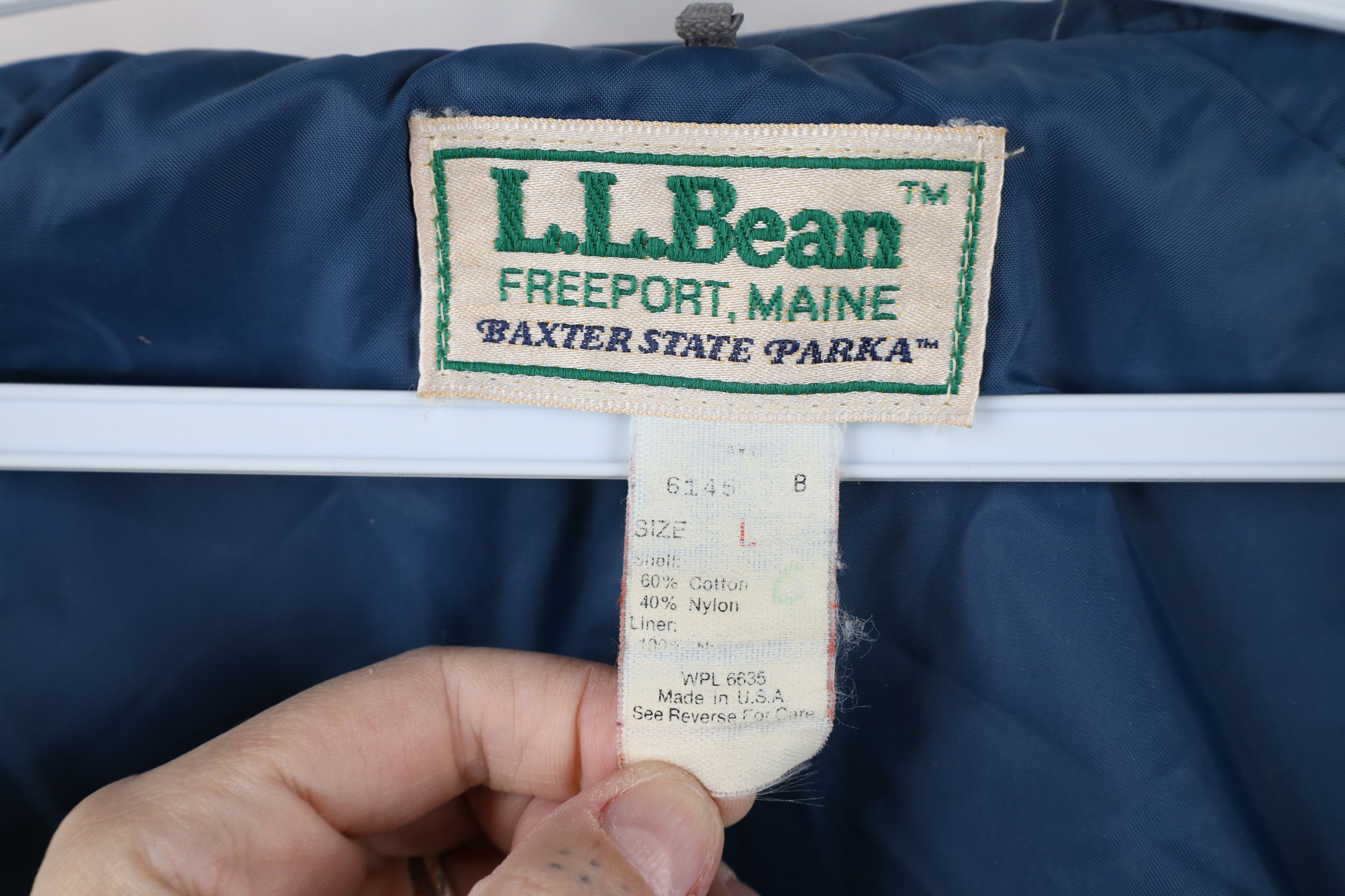 L.L. Bean × Vintage Vintage 90s LL Bean Baxter State Parka Hooded Jacket USA Size US L / EU 52-54 / 3 - 11 Thumbnail