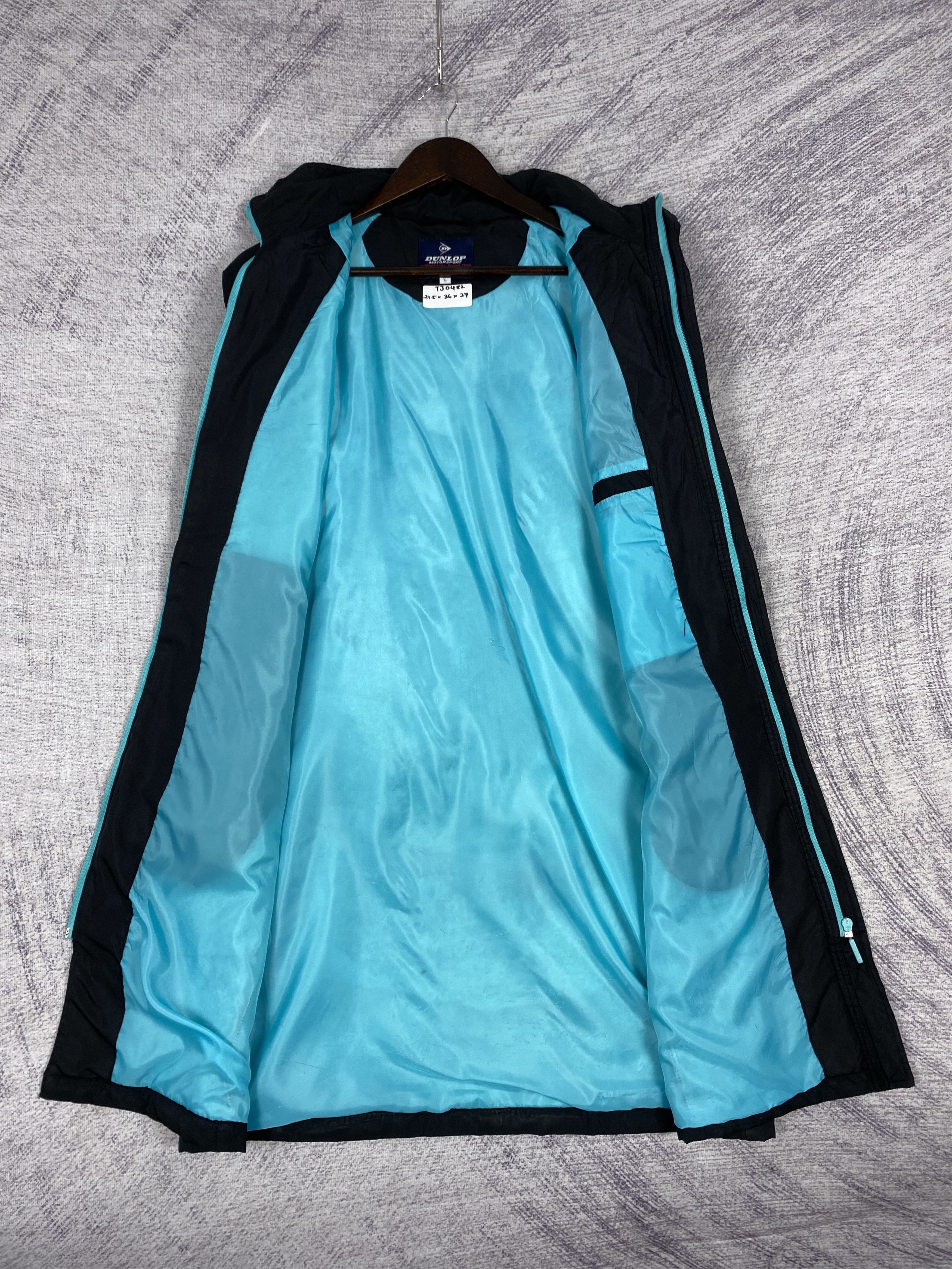 Dunlop Vintage Dunlop Hoodie Zip Up Sportwear Jacket Size US L / EU 52-54 / 3 - 6 Thumbnail