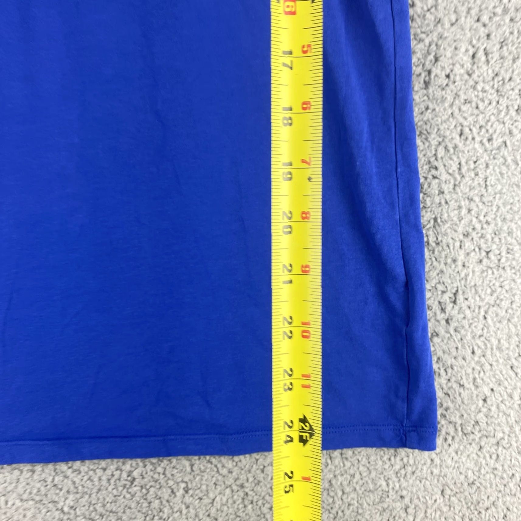 Nike Nike Men's T-Shirt Short Sleeve S Small Blue Swoosh Logo Printed / 38-13 / Regular Cotton Crew Neck / Blue White / Logo / Men Size US S / EU 44-46 / 1 - 6 Thumbnail