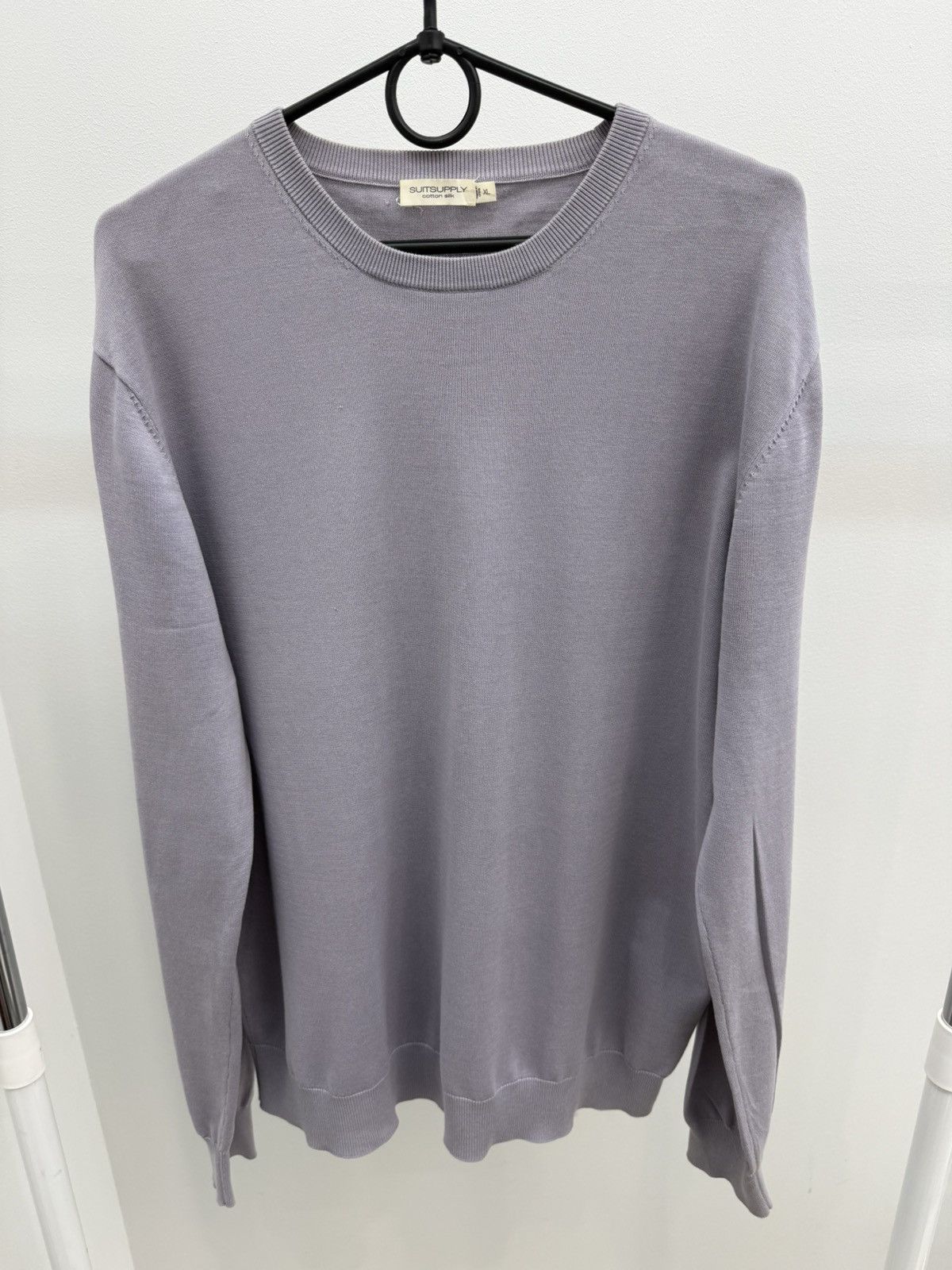 Suitsupply Suitsupply Silk Cotton Crewneck Sweater Size US XL / EU 56 / 4 - 1 Thumbnail