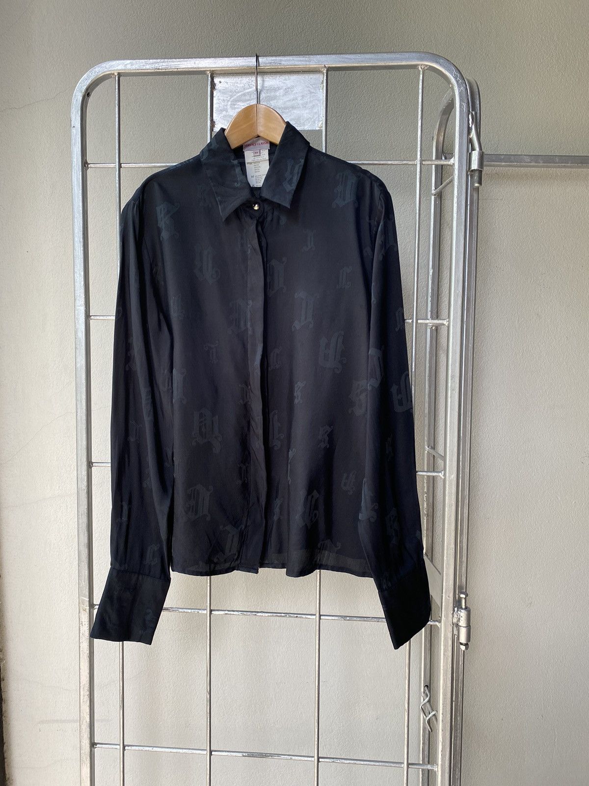 Versace VERSACE CLASSIC Rayon Black Shirt Size M / US 6-8 / IT 42-44 - 16 Thumbnail