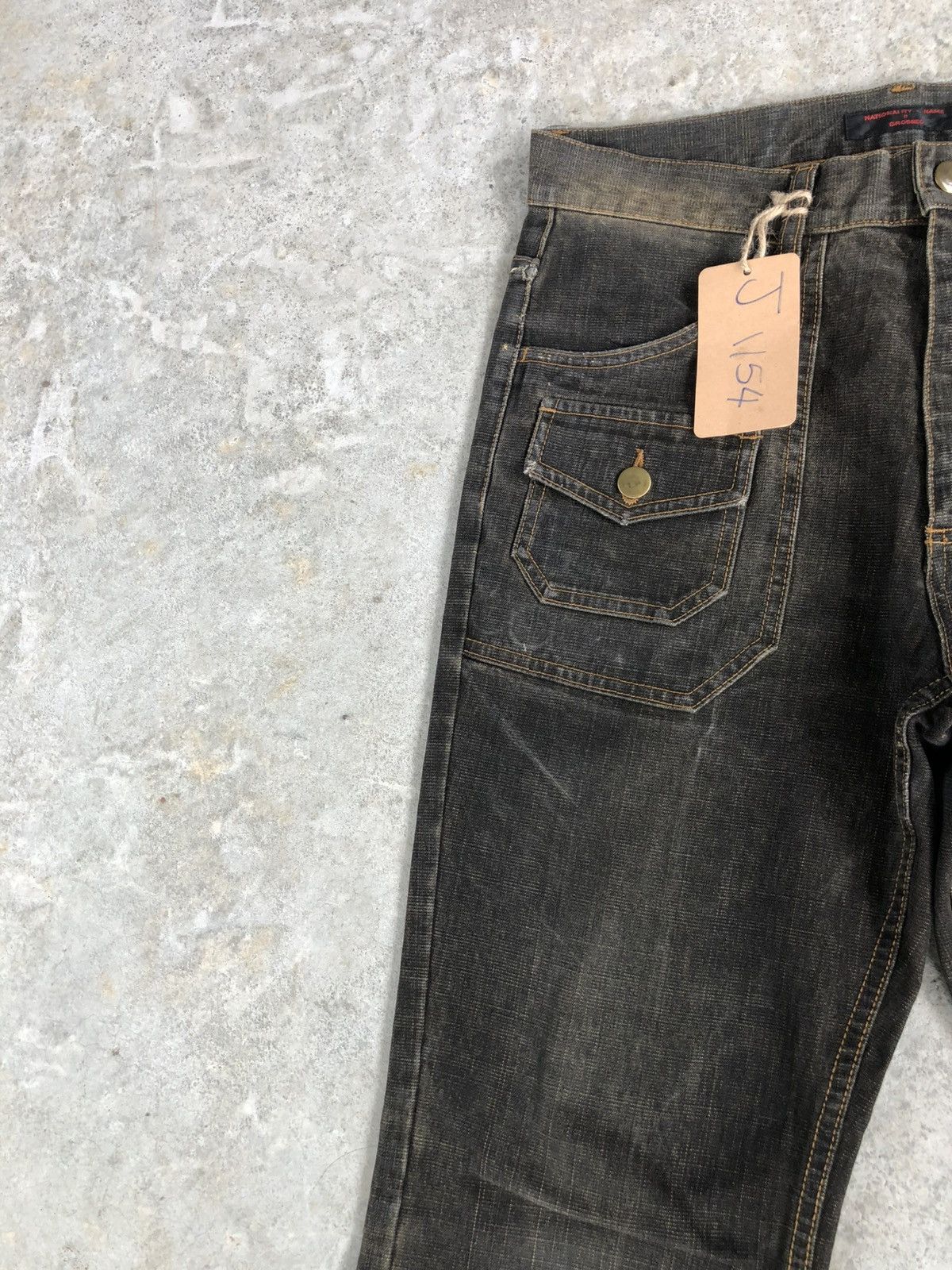 If Six Was Nine × Japanese Brand Japanese Crosbec Flared Jeans Distressed Denim Size US 30 / EU 46 - 4 Thumbnail