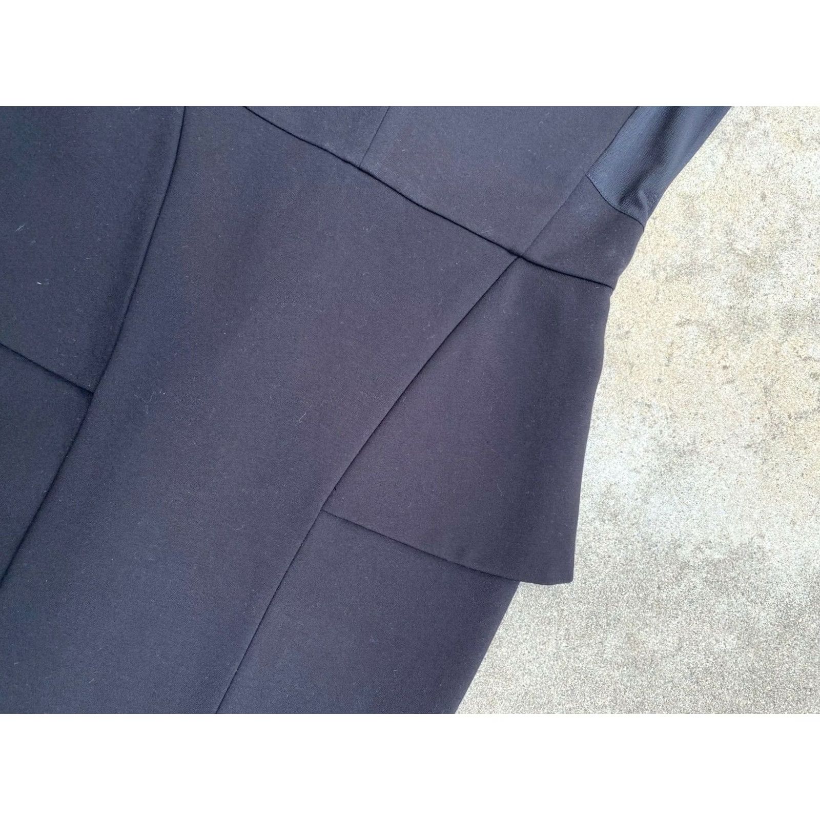 Maje MAJE Women's Designer Robe Structure Black Cocktail Dress Size XS / US 0-2 / IT 36-38 - 5 Thumbnail