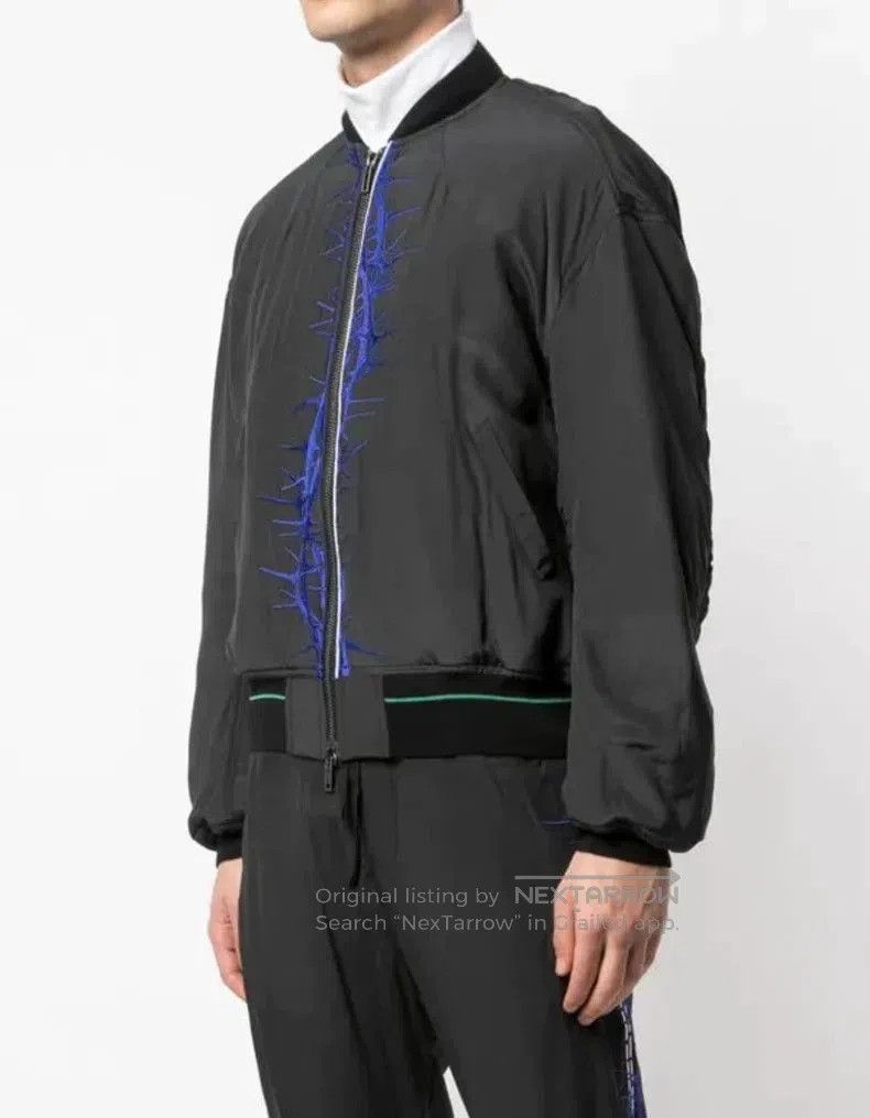 Haider Ackermann Haider Ackermann Embroidered Silk Bomber Jacket. Size US L / EU 52-54 / 3 - 9 Thumbnail