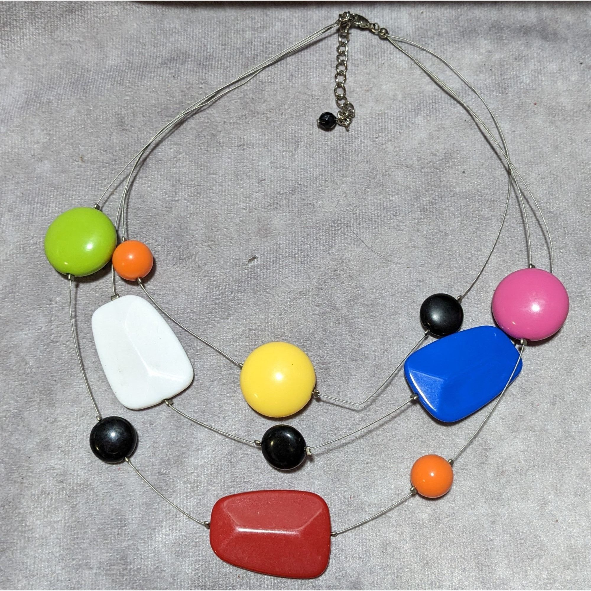 Other Rainbow Gemmed Floating Necklace Size ONE SIZE - 6 Thumbnail