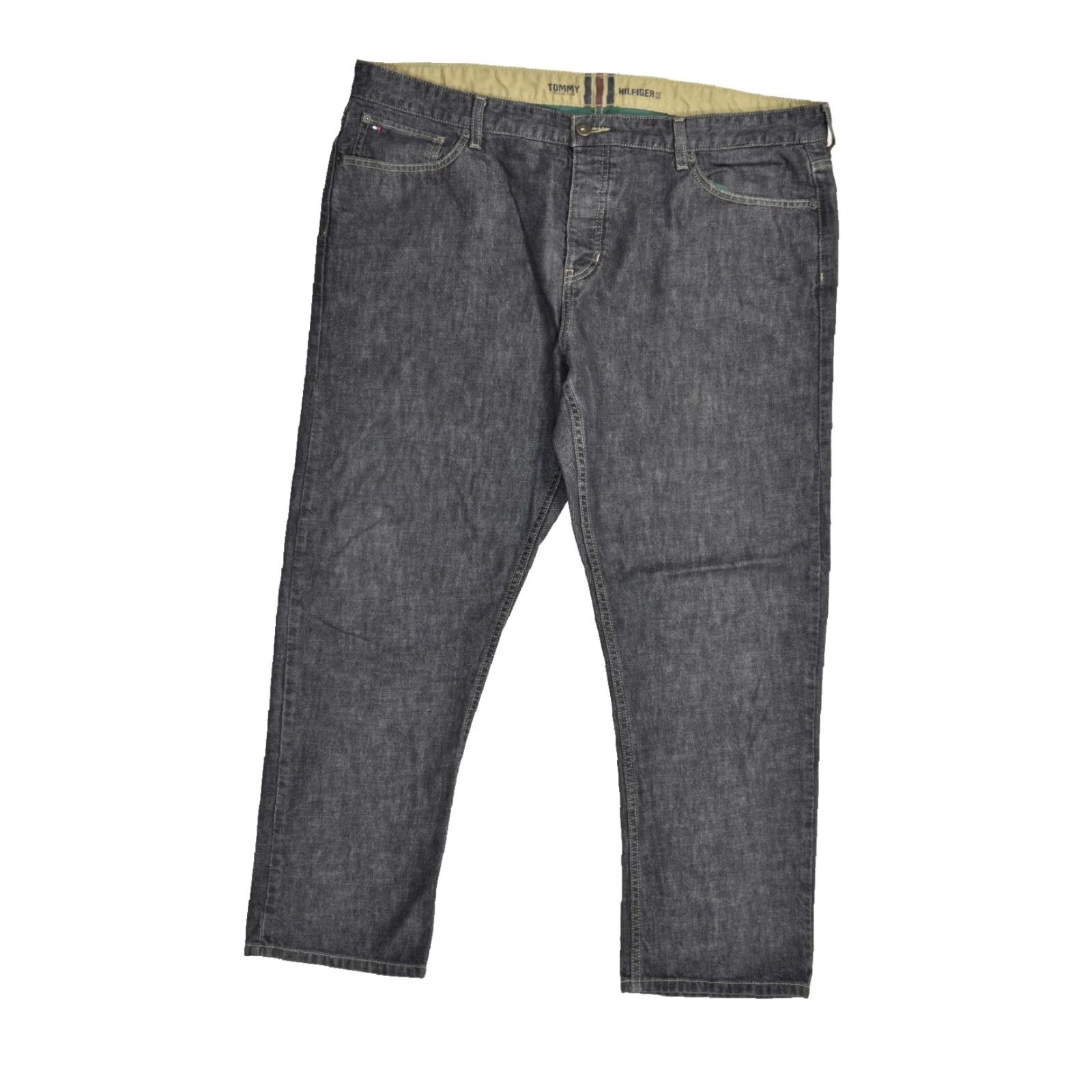 Tommy Hilfiger Tommy Hilfiger Rebel Slim Jeans Men's 42x30 Dark Wash Denim Blue Black 5-Pocket Logo Slim Straight Vintage No Size US 42 / EU 58 - 2 Thumbnail