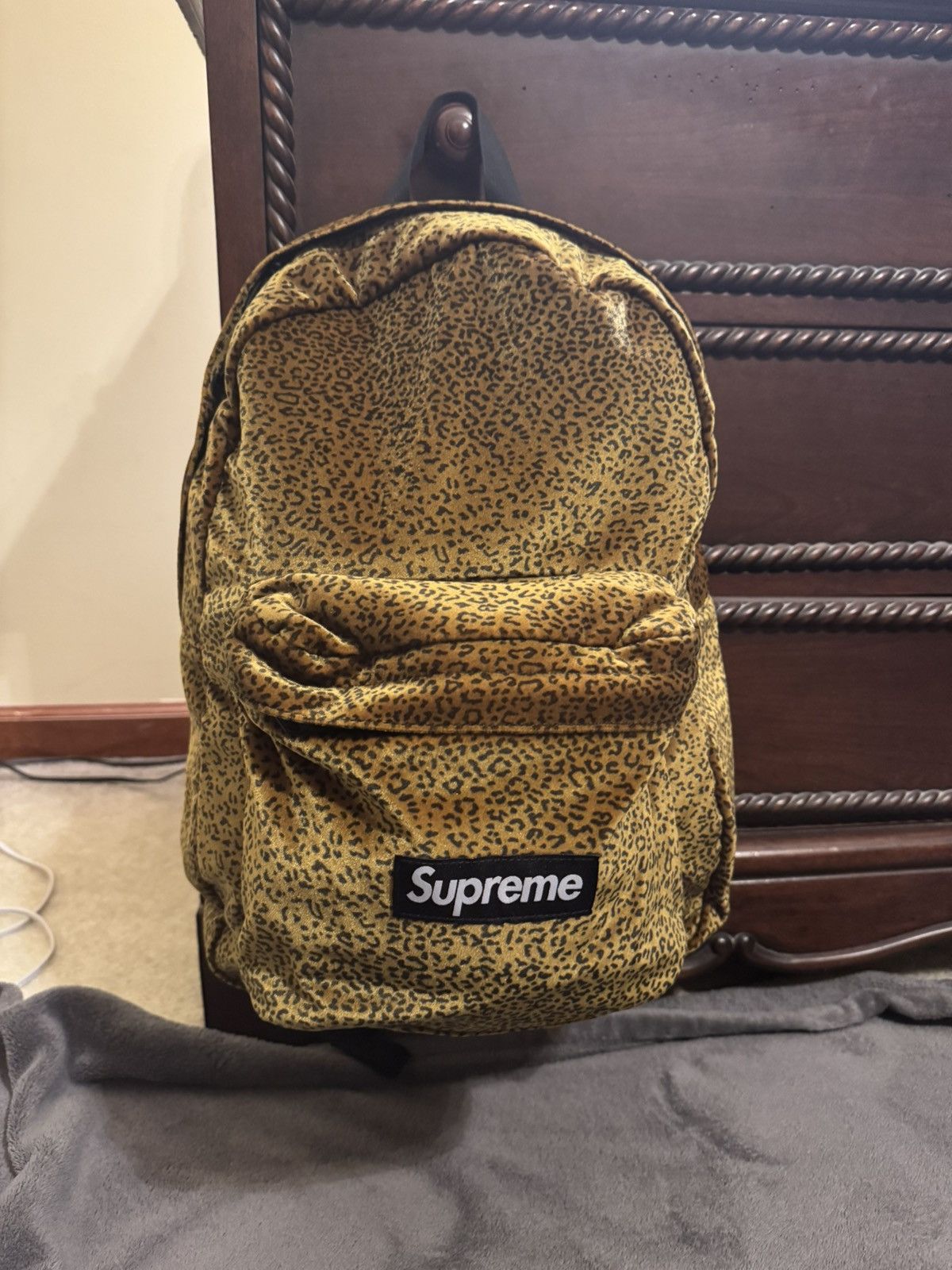Supreme Supreme Velvet Leopard Backpack ?? | Grailed