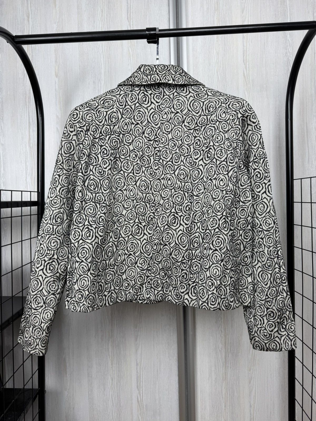 Max Mara MAX MARA GREY JACQUARD BUTTONS CLOSURE JACKET Size M / US 6-8 / IT 42-44 - 7 Thumbnail