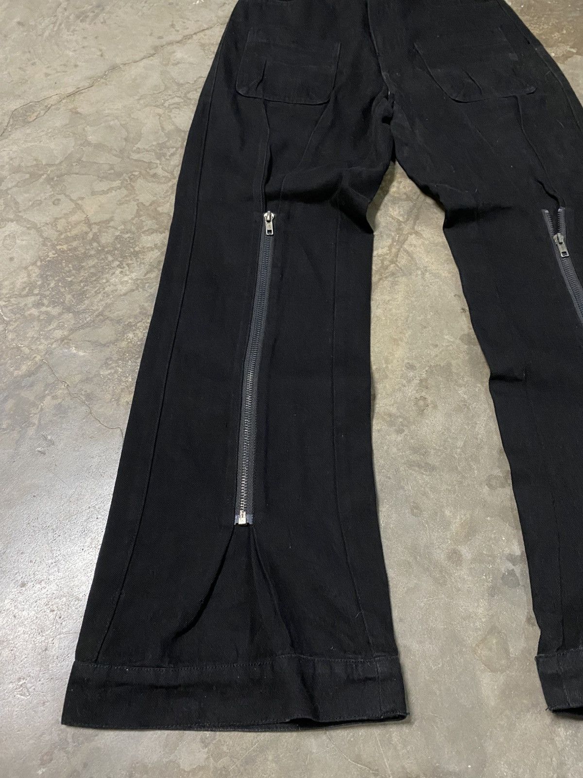 Japanese Brand Baggy Flare Nier Clothing Front Zip Up p181 Size US 28 / EU 44 - 5 Thumbnail