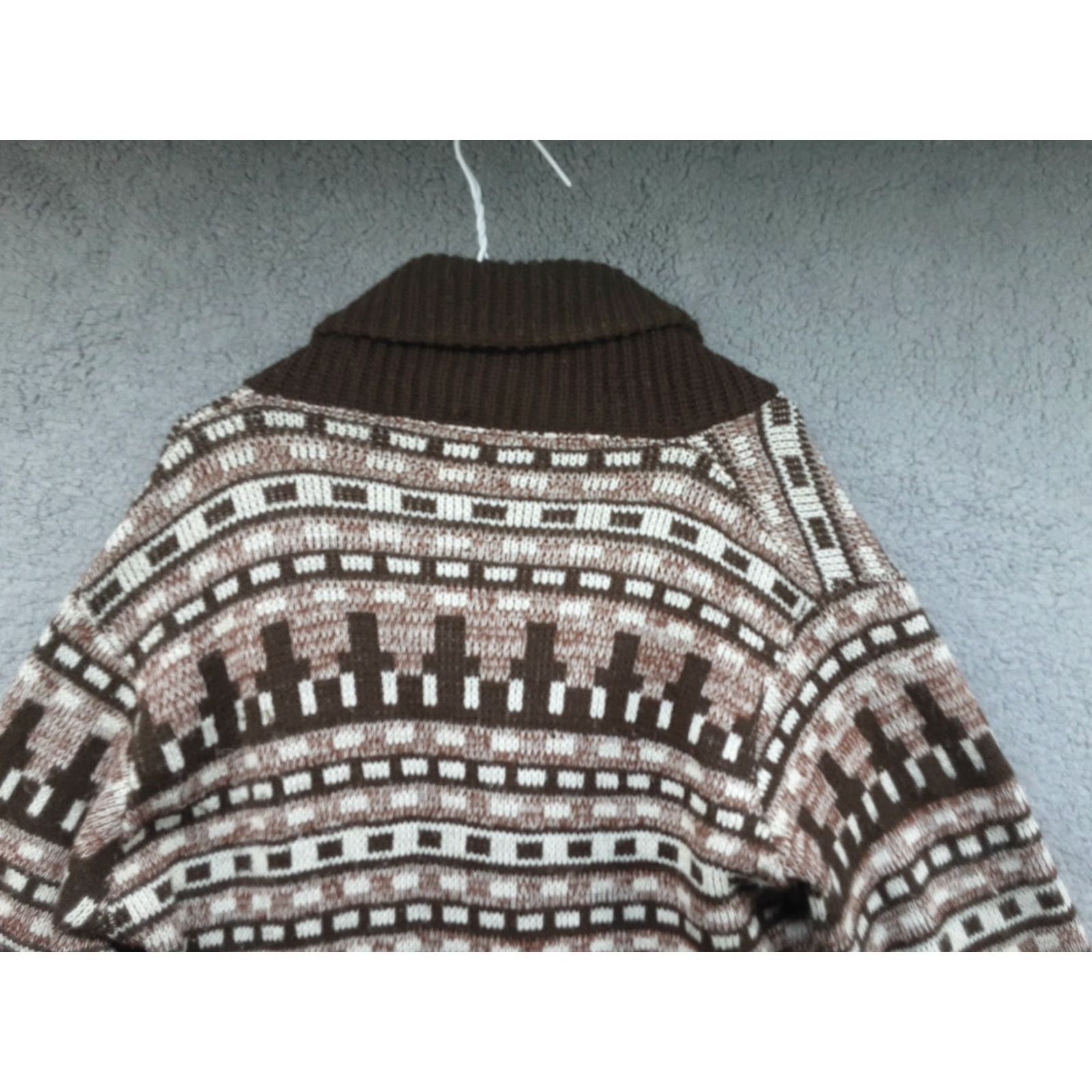 Vintage VINTAGE Drummond Wintuk Button Up Sweater Knit Shirt Ivory Large Cable Knit Womens Button Up Jacket Size L / US 10 / IT 46 - 7 Thumbnail