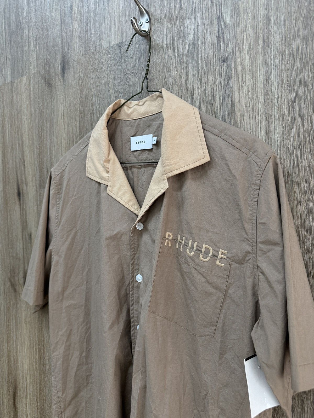 Rhude Rhude Brown Button Up Short Sleeve Size US M / EU 48-50 / 2 - 3 Thumbnail