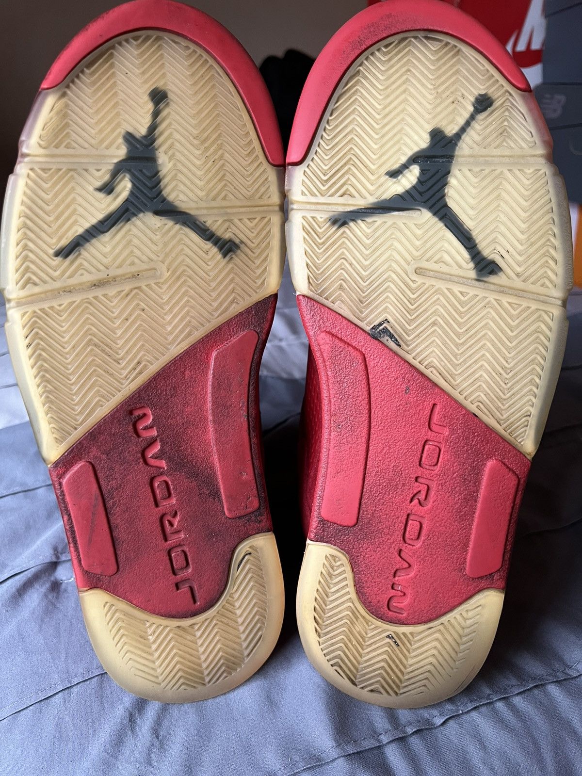 Jordan Brand Jordan 5 Retro Red Suede Men Size 12 Size US 12 / EU 45 - 5 Thumbnail