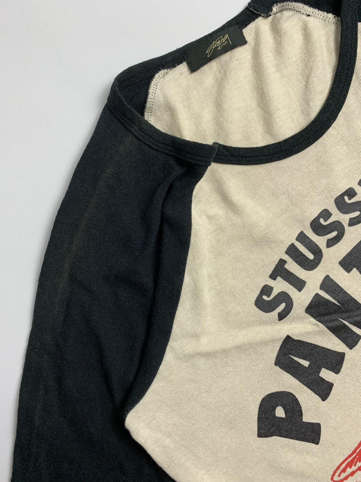 Stussy Stussy Women Japan Raglan Panther Tee – Size S Made in Japan Size S / US 4 / IT 40 - 3 Thumbnail