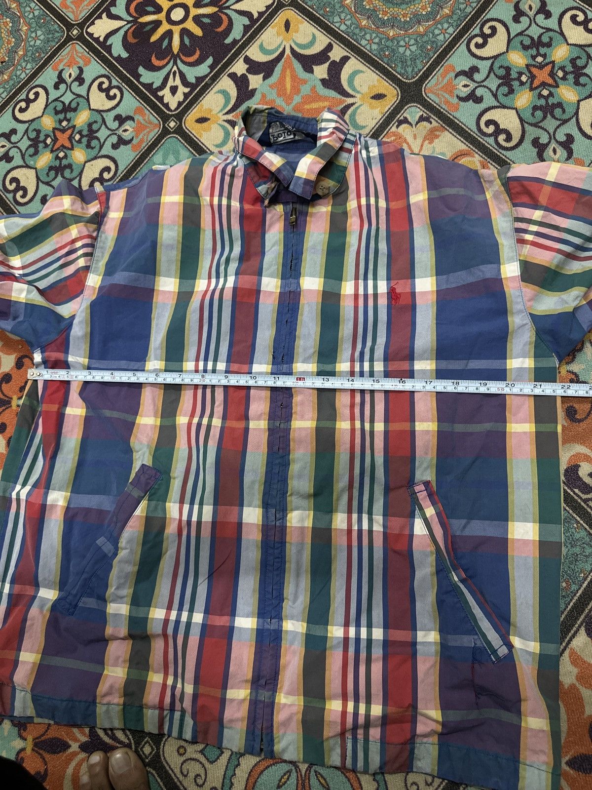Polo Ralph Lauren Vintage Polo Ralph Lauren Plaid Zipper Light Jacket Size US M / EU 48-50 / 2 - 19 Thumbnail