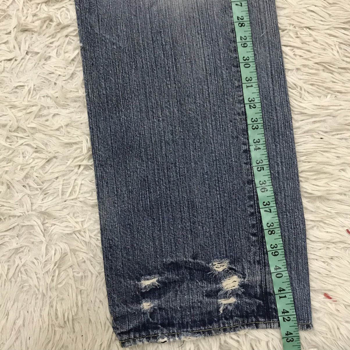 If Six Was Nine Vintage Bartack Work Clothing Distressed Denim Jeans Size US 34 / EU 50 - 21 Thumbnail