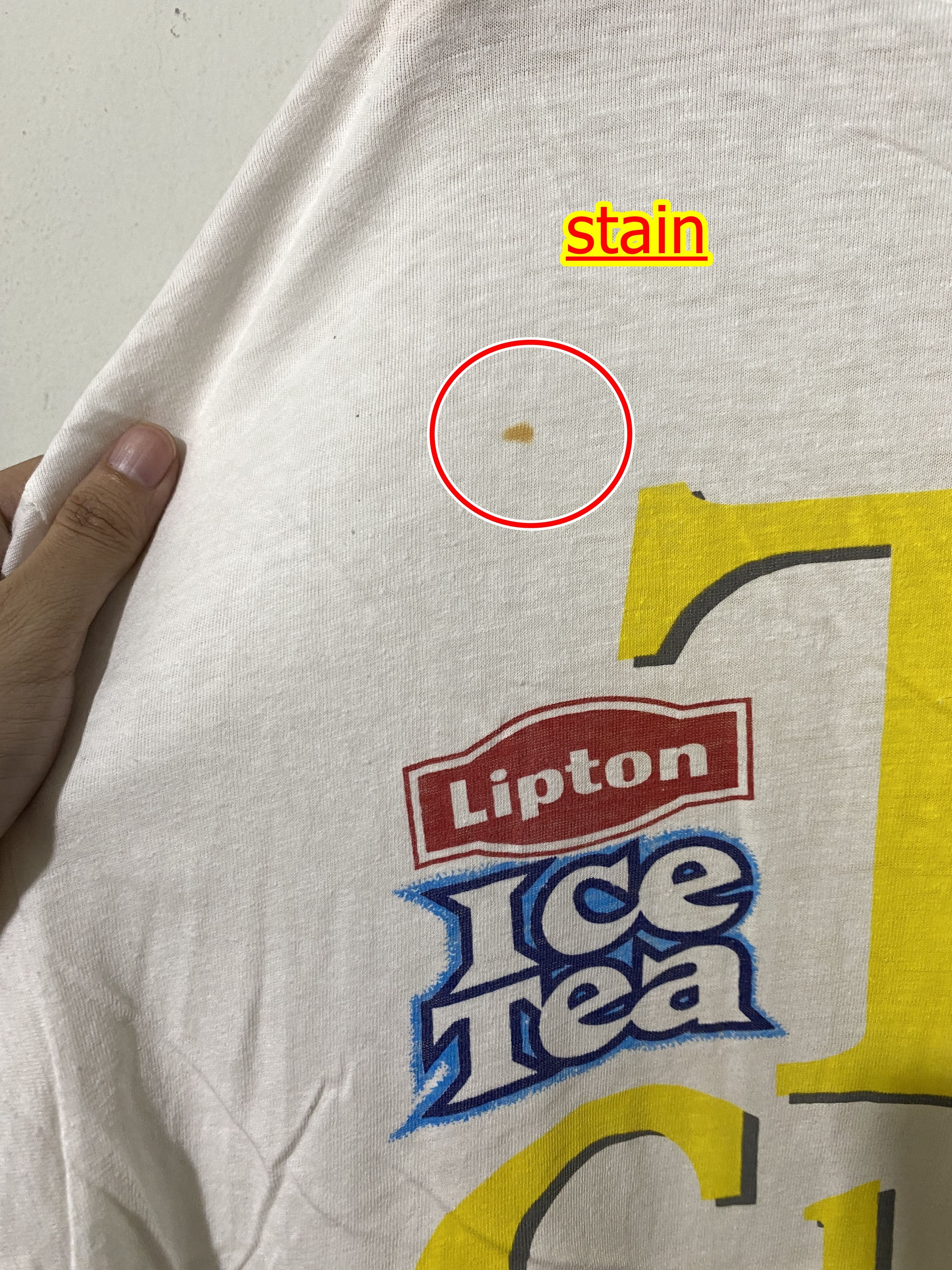 Vintage Vintage 90s Lipton Ice Tea Shirt Size US XL / EU 56 / 4 - 6 Thumbnail