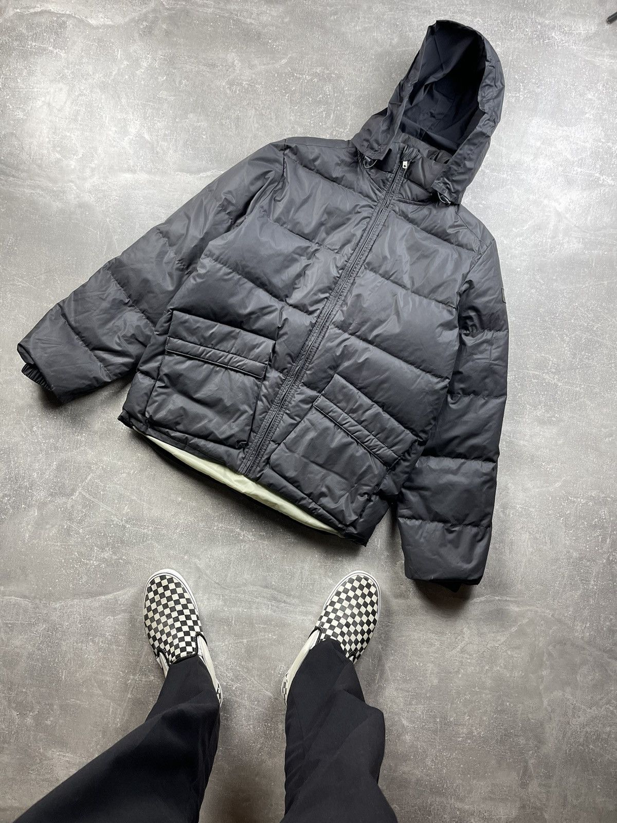 Diesel Archives Rare Diesel Y2K Gray Real Down Puffer Jacket Size US L / EU 52-54 / 3 - 2 Thumbnail