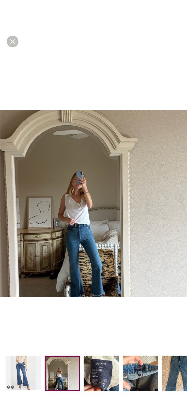 KHAITE Khaite Gabbie jeans 24 Size 24" / US 00 / IT 34 - 2 Thumbnail