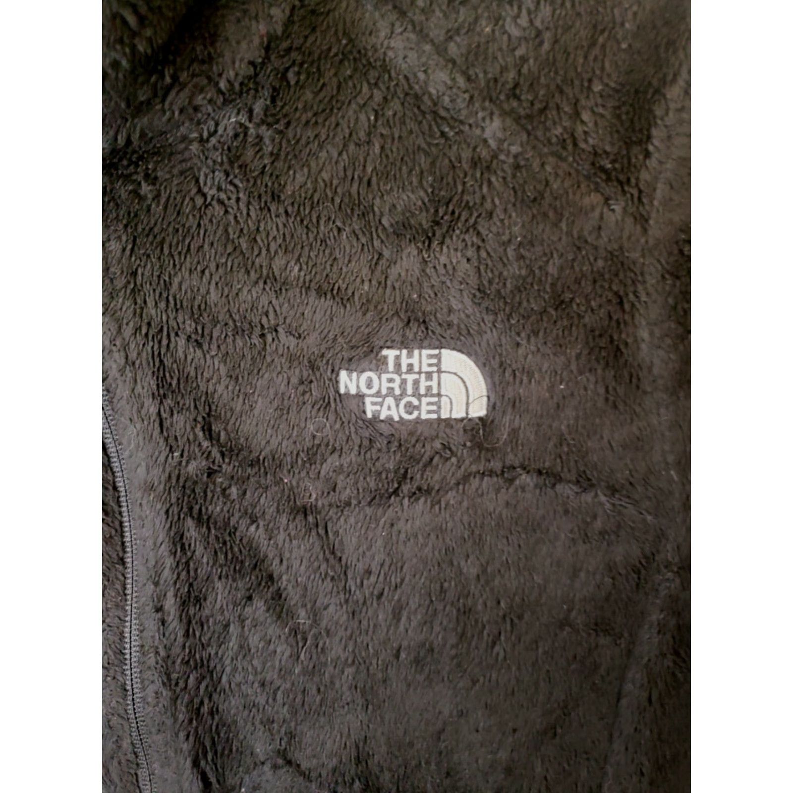 The North Face The North Face Osito 2 Jacket Womens Medium Black Fleece Full Zip Sherpa Wom en Black Solid Logo Pockets Short Size M / US 6-8 / IT 42-44 - 4 Thumbnail