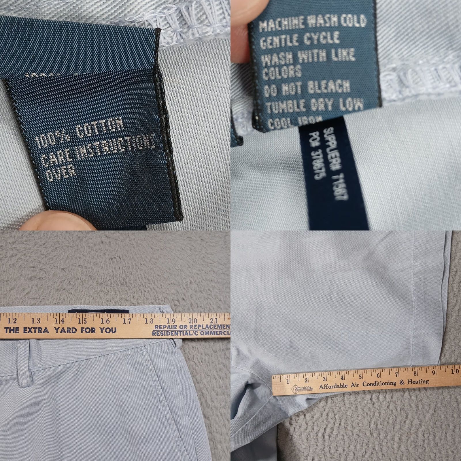 Polo Ralph Lauren Polo Ralph Lauren Classic Fit 9" Chino Shorts Men 38 Light Blue EUC Size US M / EU 48-50 / 2 - 8 Thumbnail