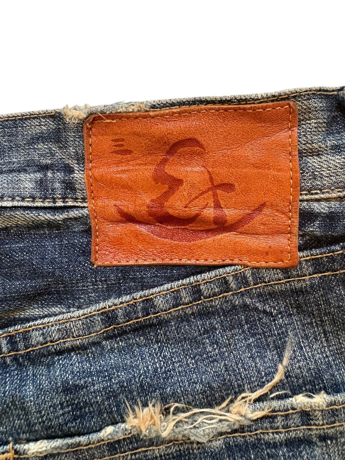 Eternal Vintage Japanese Eternal Mud Wash Distressed Loose Jeans Size US 30 / EU 46 - 9 Thumbnail