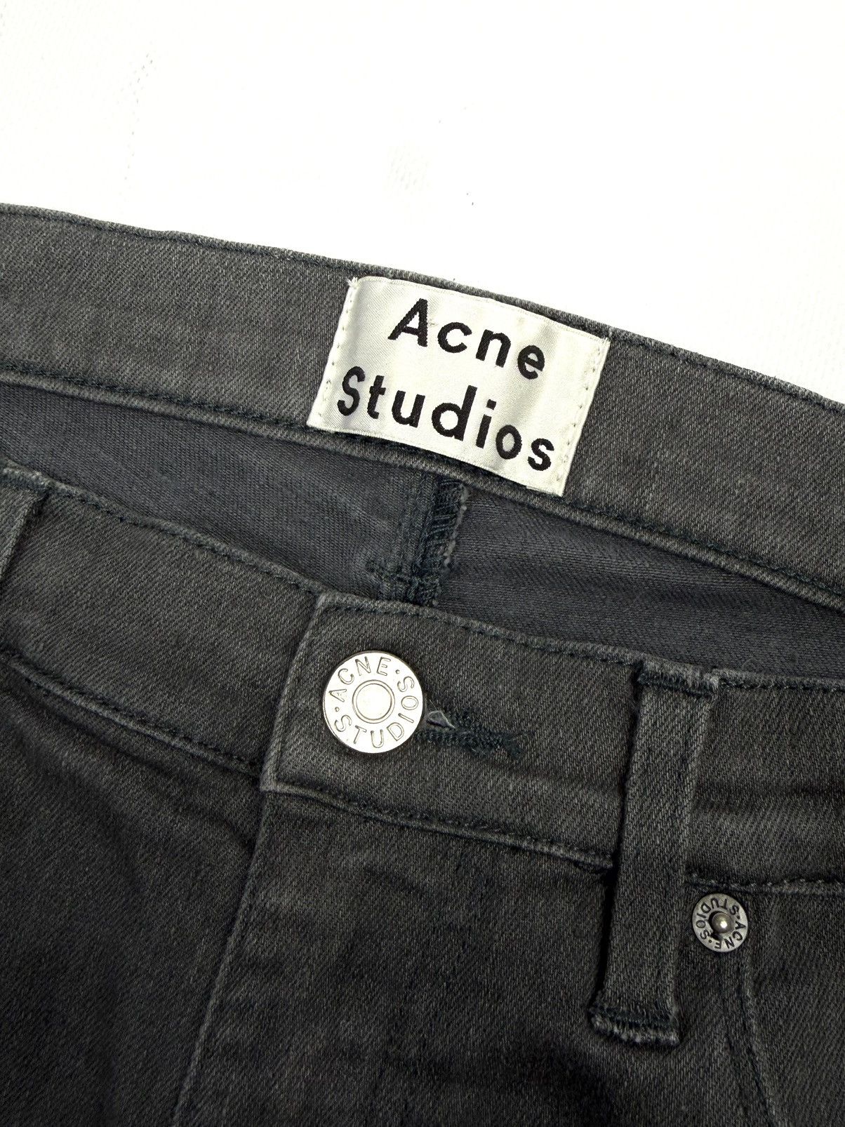 Acne Studios Acne Studios Vintage Stretch Jeans Gray Denim Slim Pants Size US 34 / EU 50 - 13 Thumbnail