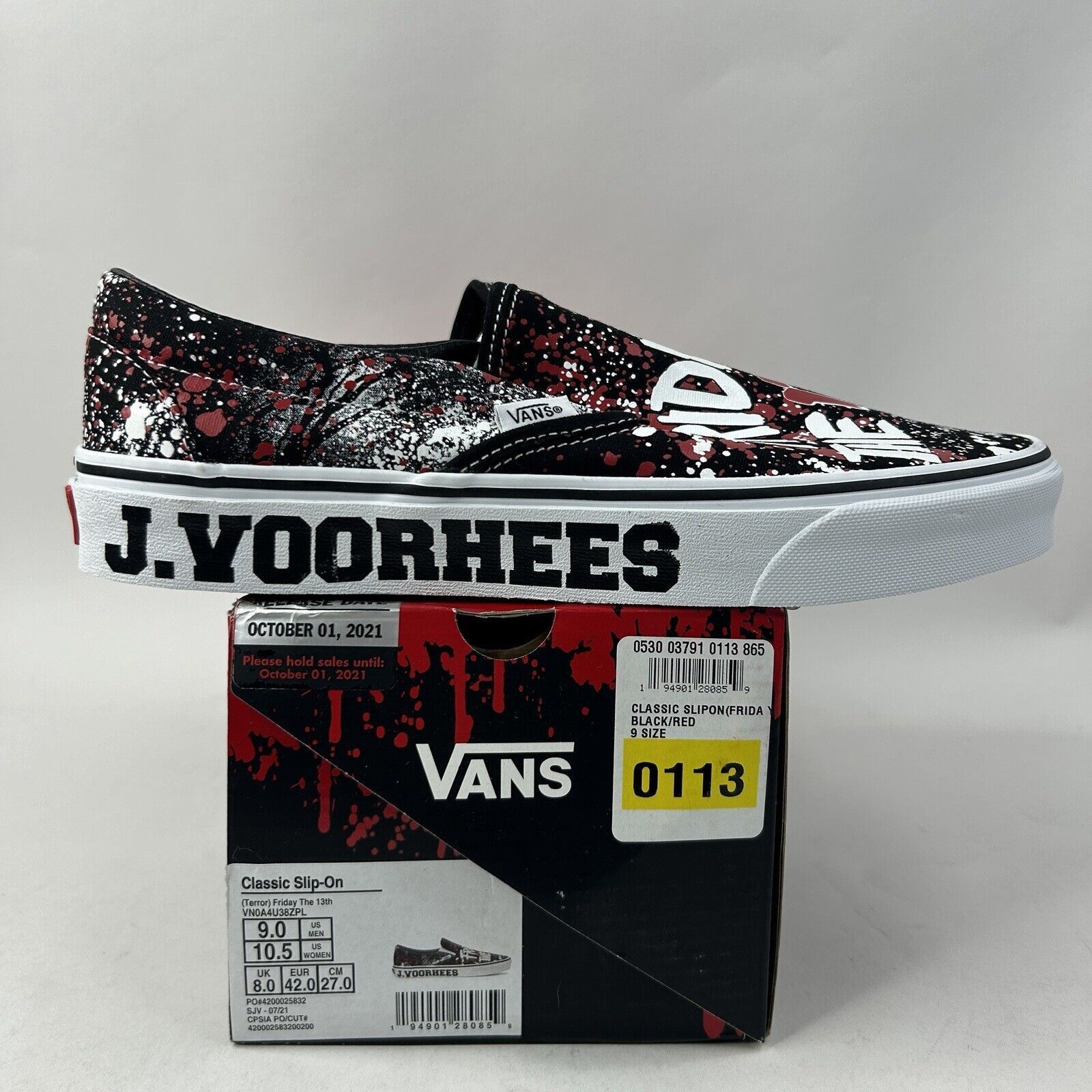 Vans Vans x House Of Terror Slip-On “Friday The 13th" 2024 Size US 9 / EU 42 - 4 Thumbnail
