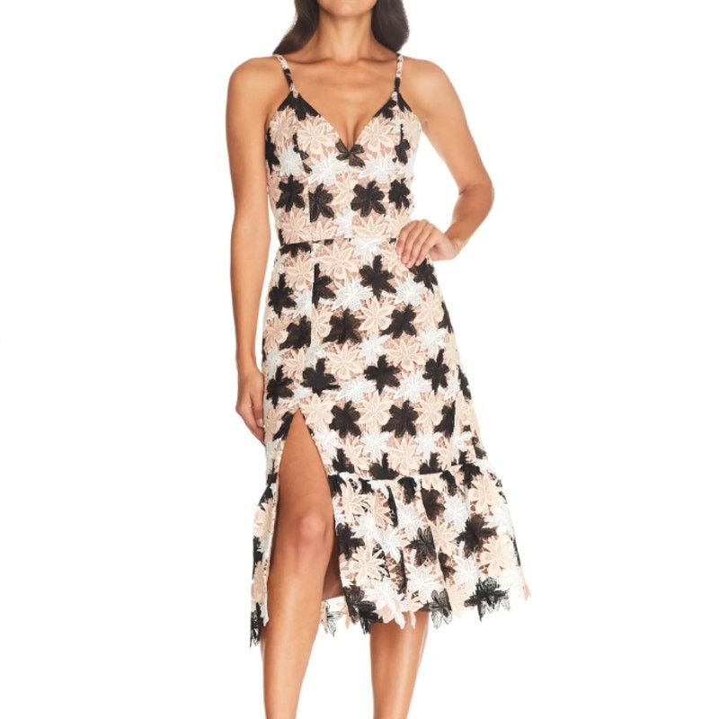 Dress the Population Dress the Population Chantal Floral Lace Party Dress Multi Size XS / US 0-2 / IT 36-38 - 1 Thumbnail