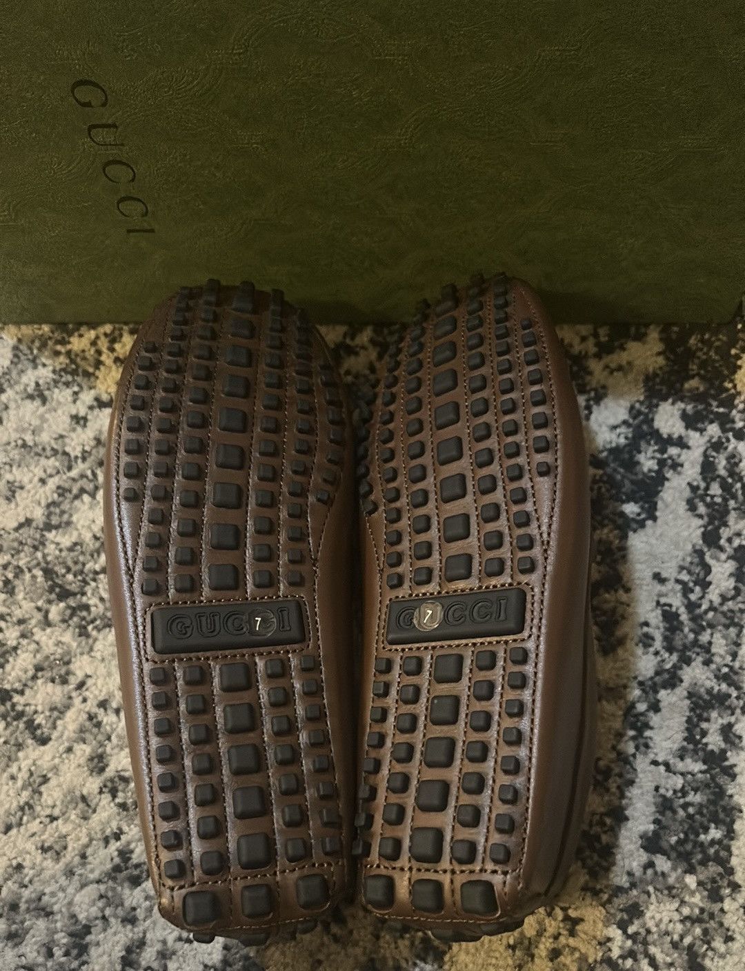 Gucci Gucci Interlocking Clove Calf Brown Sugar Loafer Size US 9.5 / IT 39.5 - 6 Thumbnail