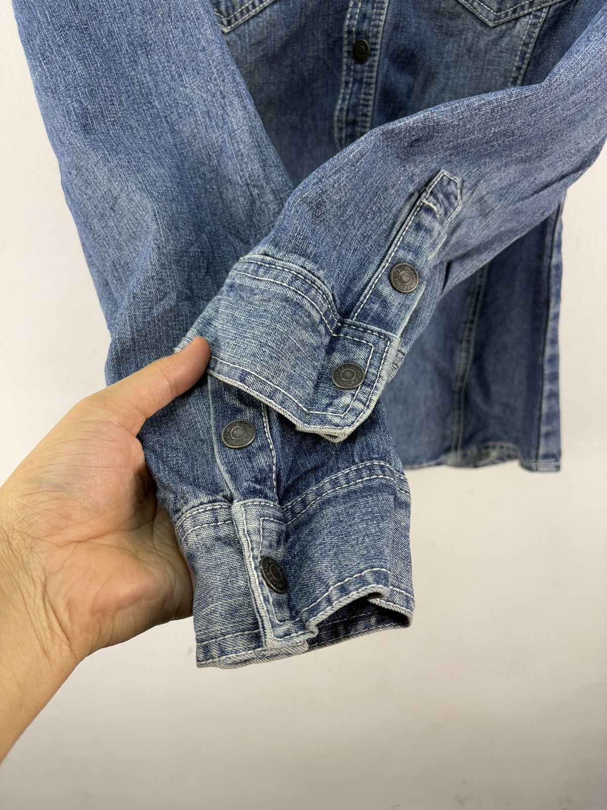 In The Attic Vintage In The Attic Denim Jacket Chambray fits M Size US M / EU 48-50 / 2 - 7 Thumbnail
