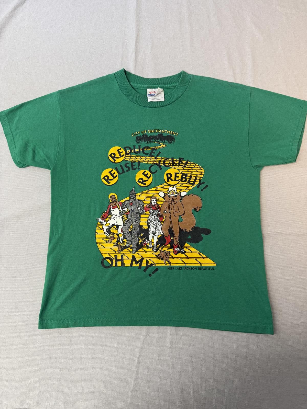 Hanes VTG Wizard of Oz T-shirt Keep Lake Jackson Beautiful Youth L Size US L / EU 52-54 / 3 - 1 Thumbnail
