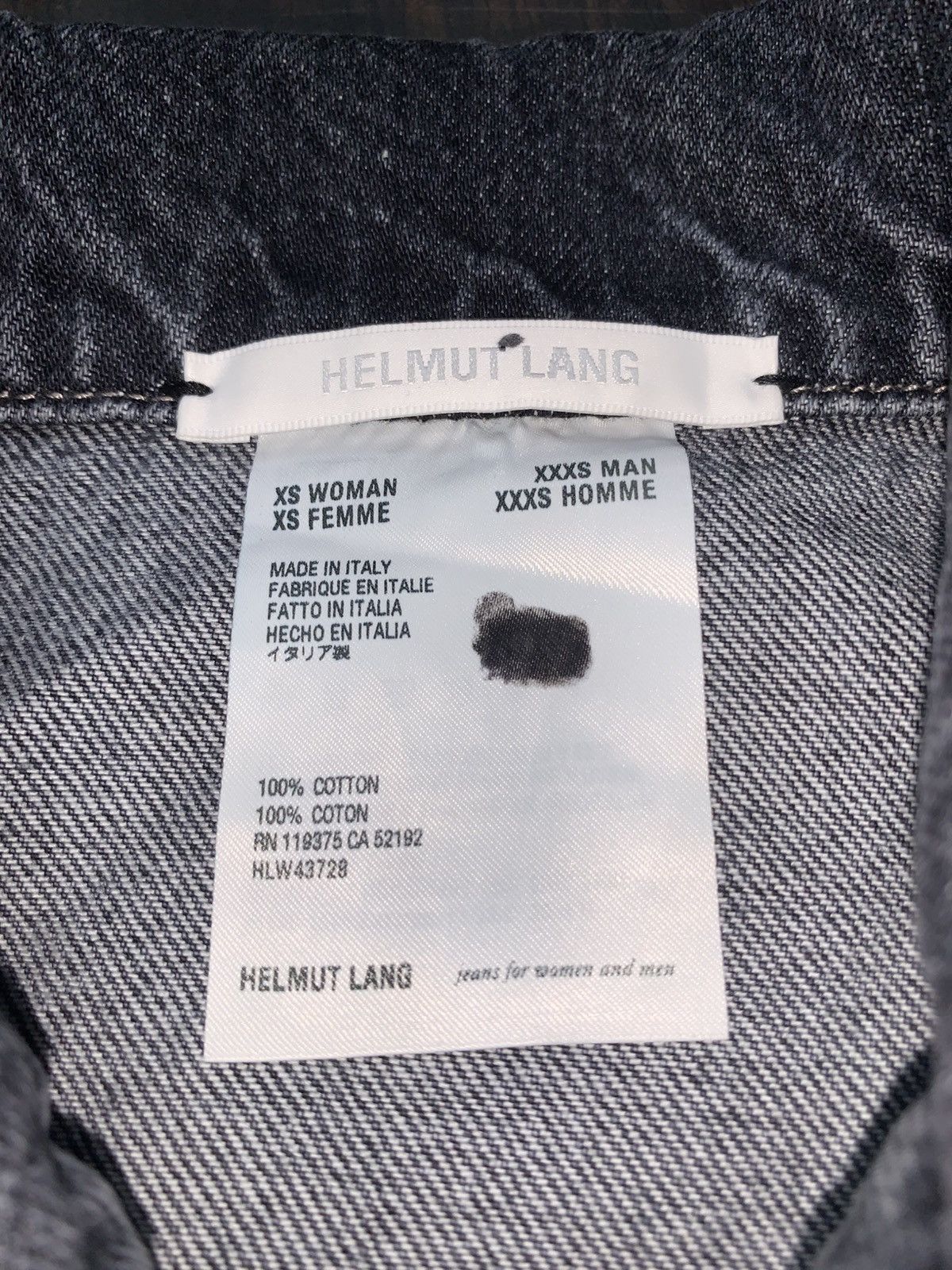 Helmut Lang Helmut Lang Grey Denim Jacket Size XS / US 0-2 / IT 36-38 - 7 Thumbnail