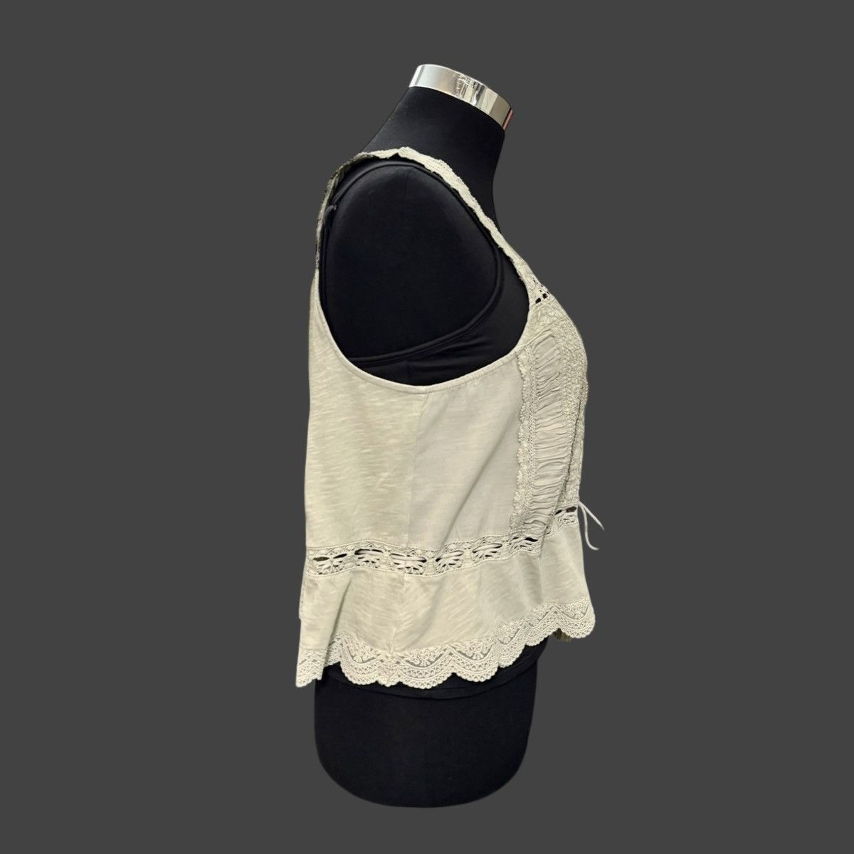 Lucky Brand Lucky Brand Lace Waistline Tie Seneca Rock Tank Sz XL Size XL / US 12-14 / IT 48-50 - 5 Thumbnail