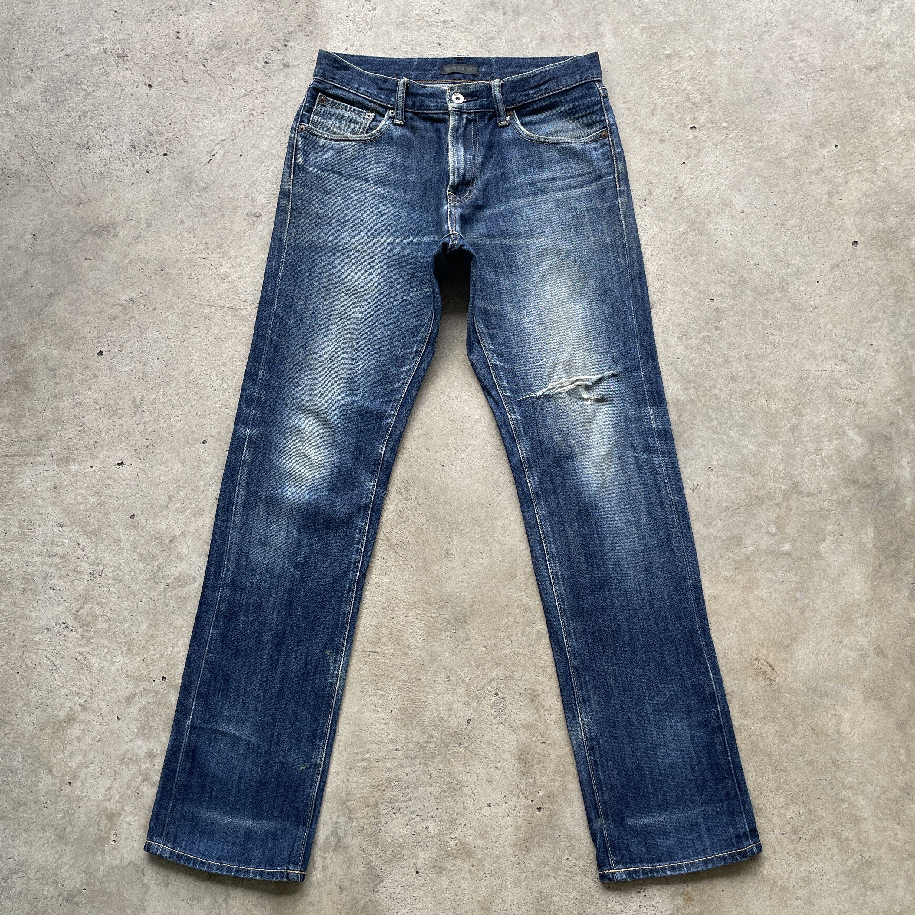Japanese Brand Vintage Faded Japanese Brand Distressed Jeans Denim Pants Size US 31 - 2 Thumbnail
