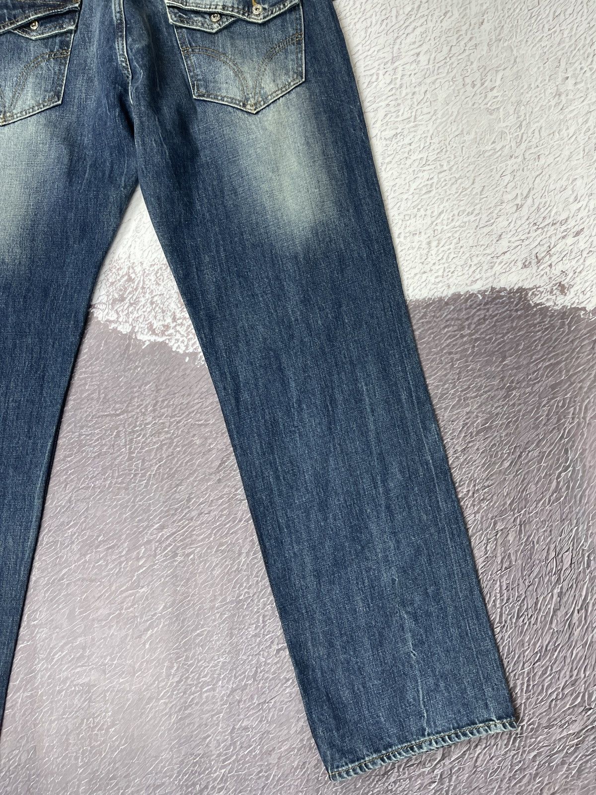 Dolce & Gabbana Dolce & Gabbana blue washed faded denim jeans pants Size US 38 / EU 54 - 16 Thumbnail