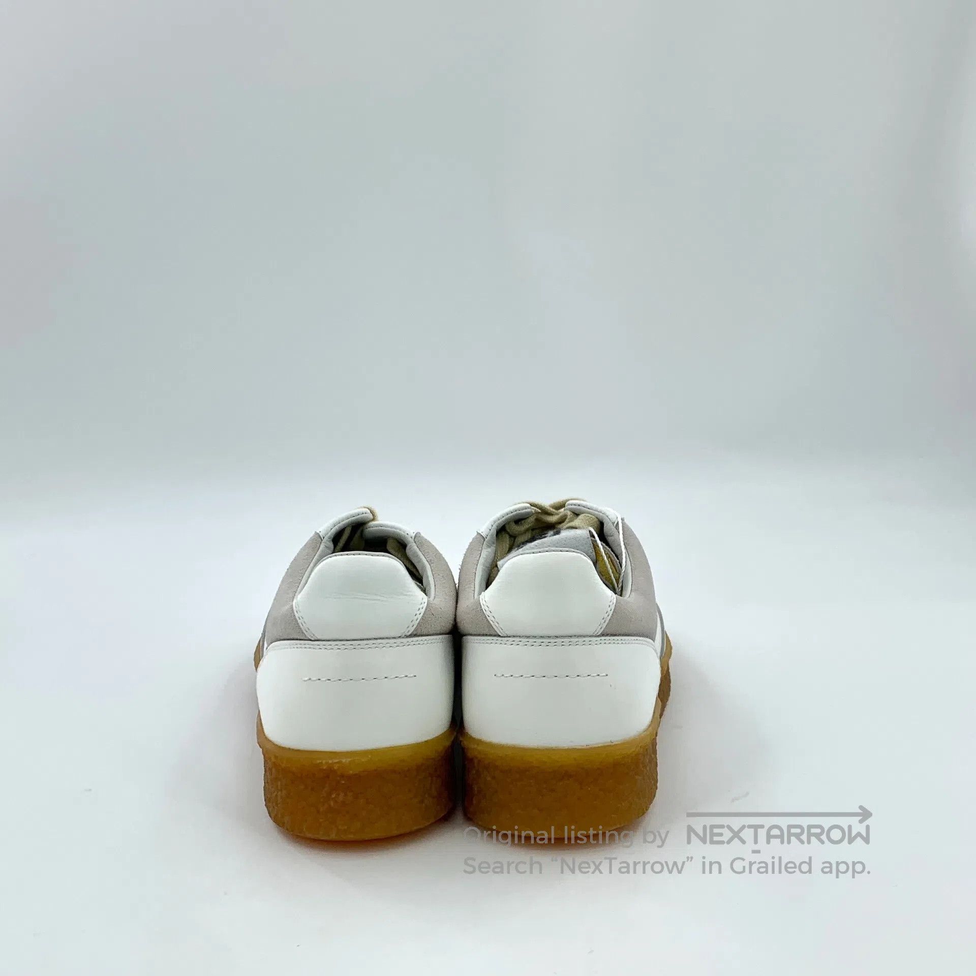Maison Margiela Maison Margiela White Leather Laced Casual Flat Loafers wi Size US 6.5 / IT 36.5 - 4 Thumbnail