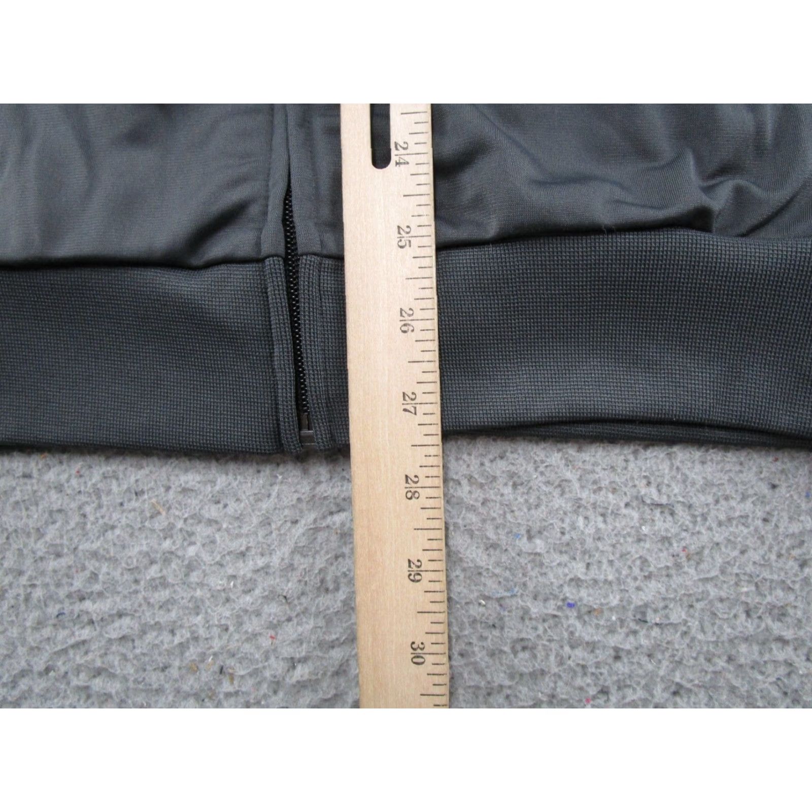 Adidas Adidas Mens Size S Gray 3-Stripe Tricot Track Top JN6489 Full Zip Activewear Size US S / EU 44-46 / 1 - 6 Thumbnail