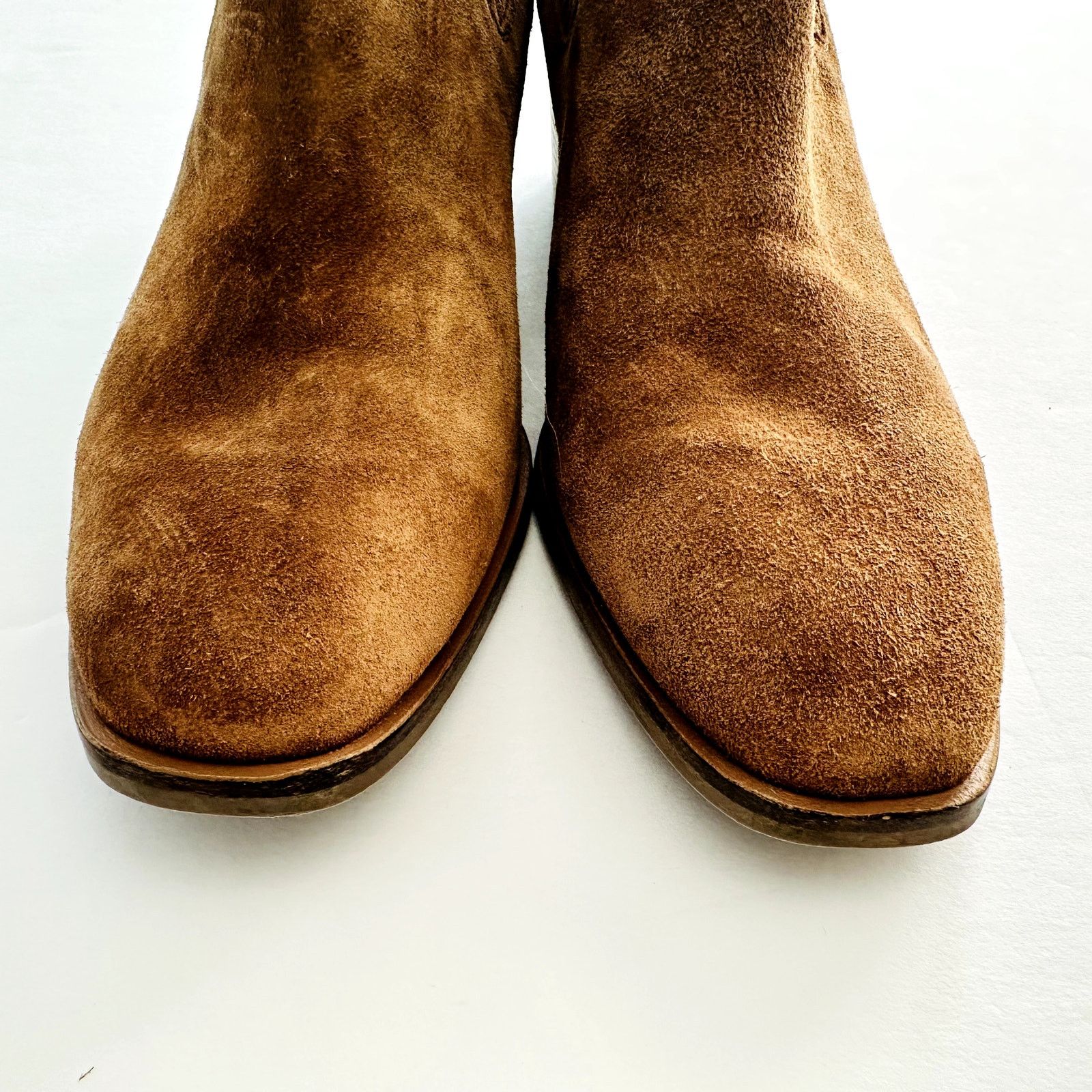 Aquatalia AQUATALIA Rosalin Suede Ankle Boot Size 9.5 Whiskey Tan Size US 9.5 / IT 39.5 - 7 Thumbnail