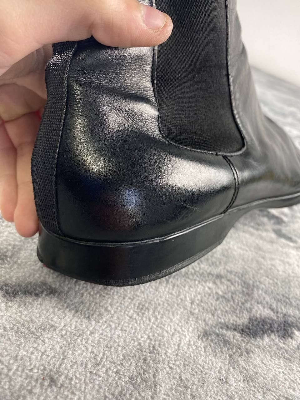 Prada Prada Sport Leather Chelsea Boots Men Size 6.5 Black Size US 7.5 / EU 40-41 - 7 Thumbnail